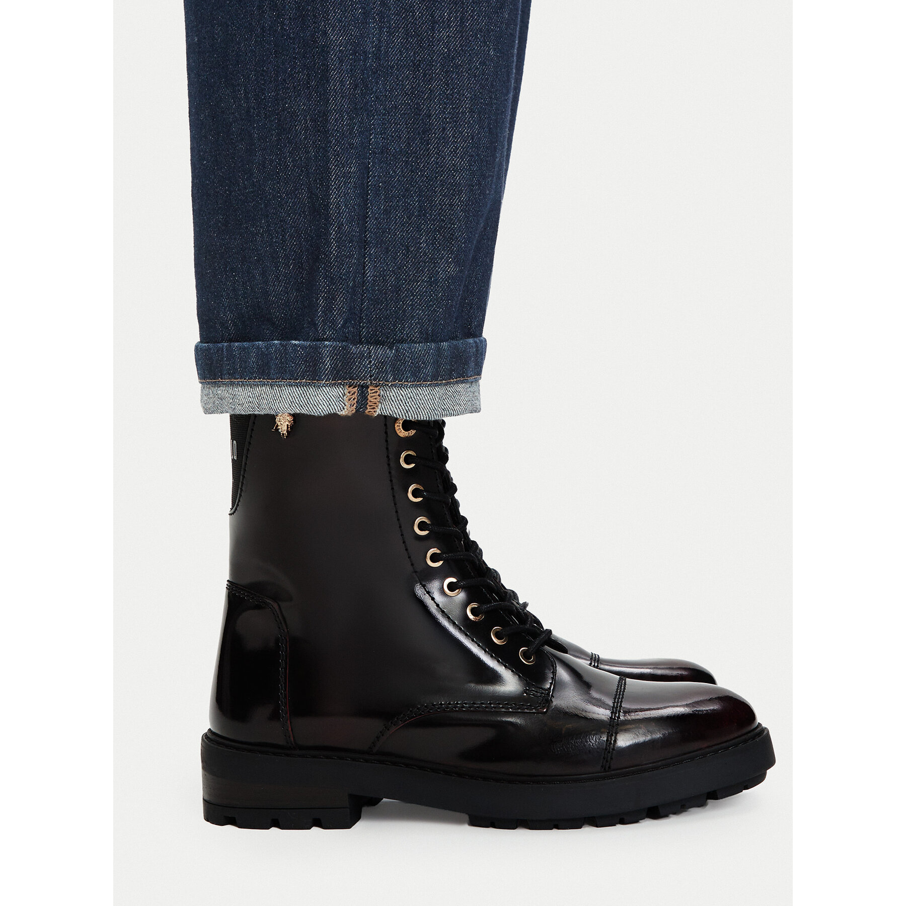 Μποτίνια U.S. Polo Assn. EO-MARZIA001W/GL1 Μπορντό