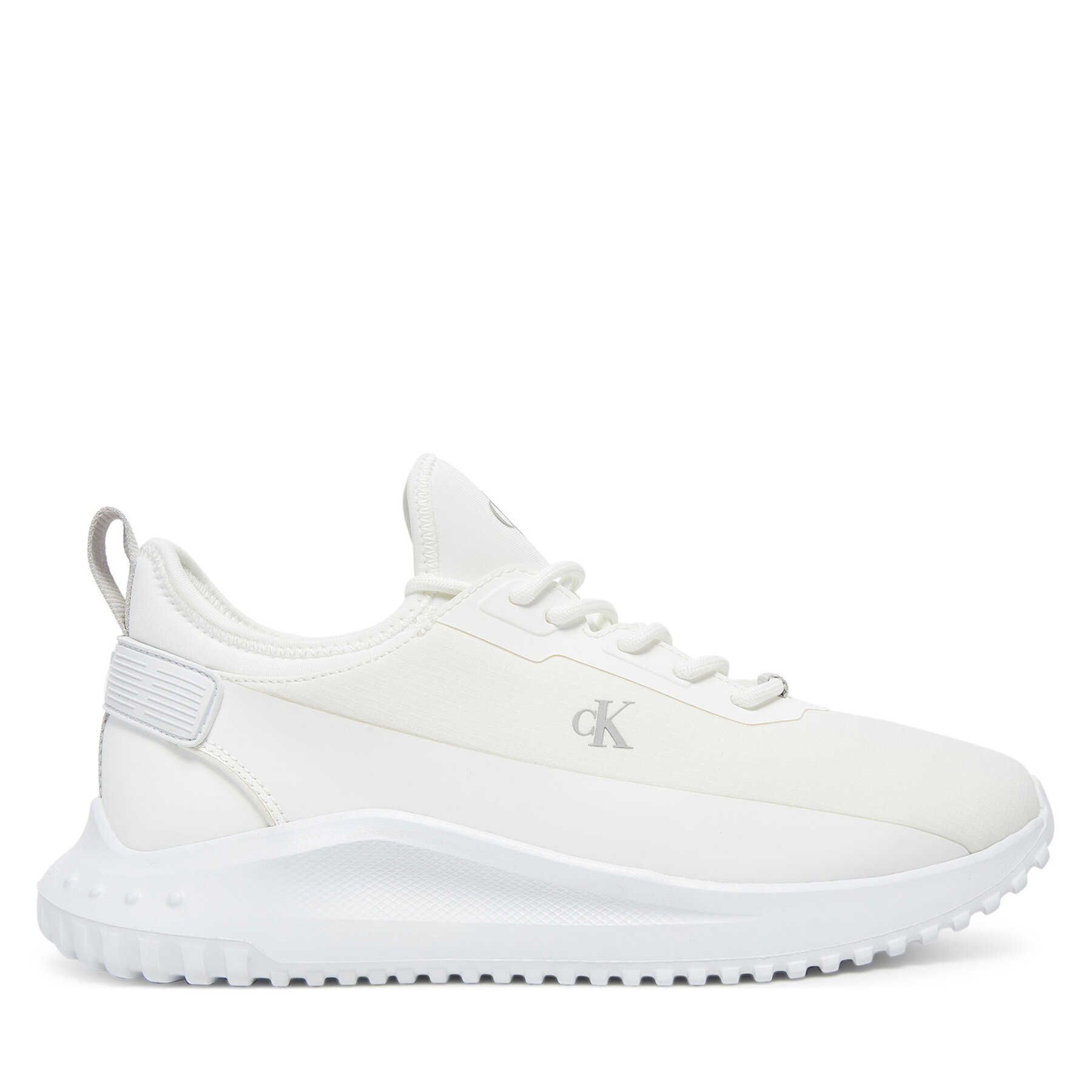 Damskie Sneakersy Calvin Klein Jeans, Rozmiar 41 Biały Eva Runner Low Lace Mix In YW0YW01759