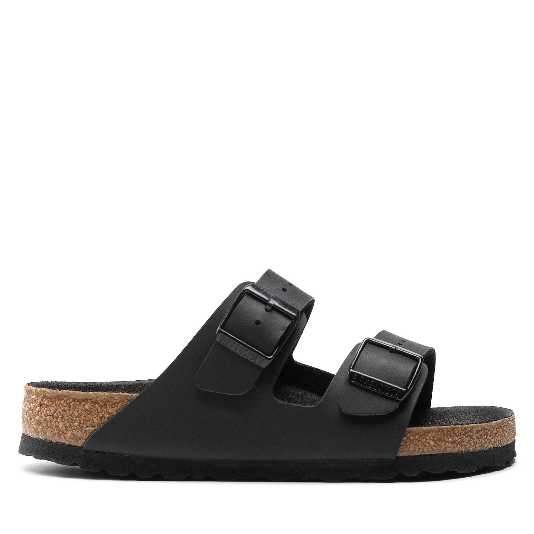 Birkenstock Unisex Ciabatte, Taglia 42, Nero, Arizona Birko-Flor 1019098, taglia : 42