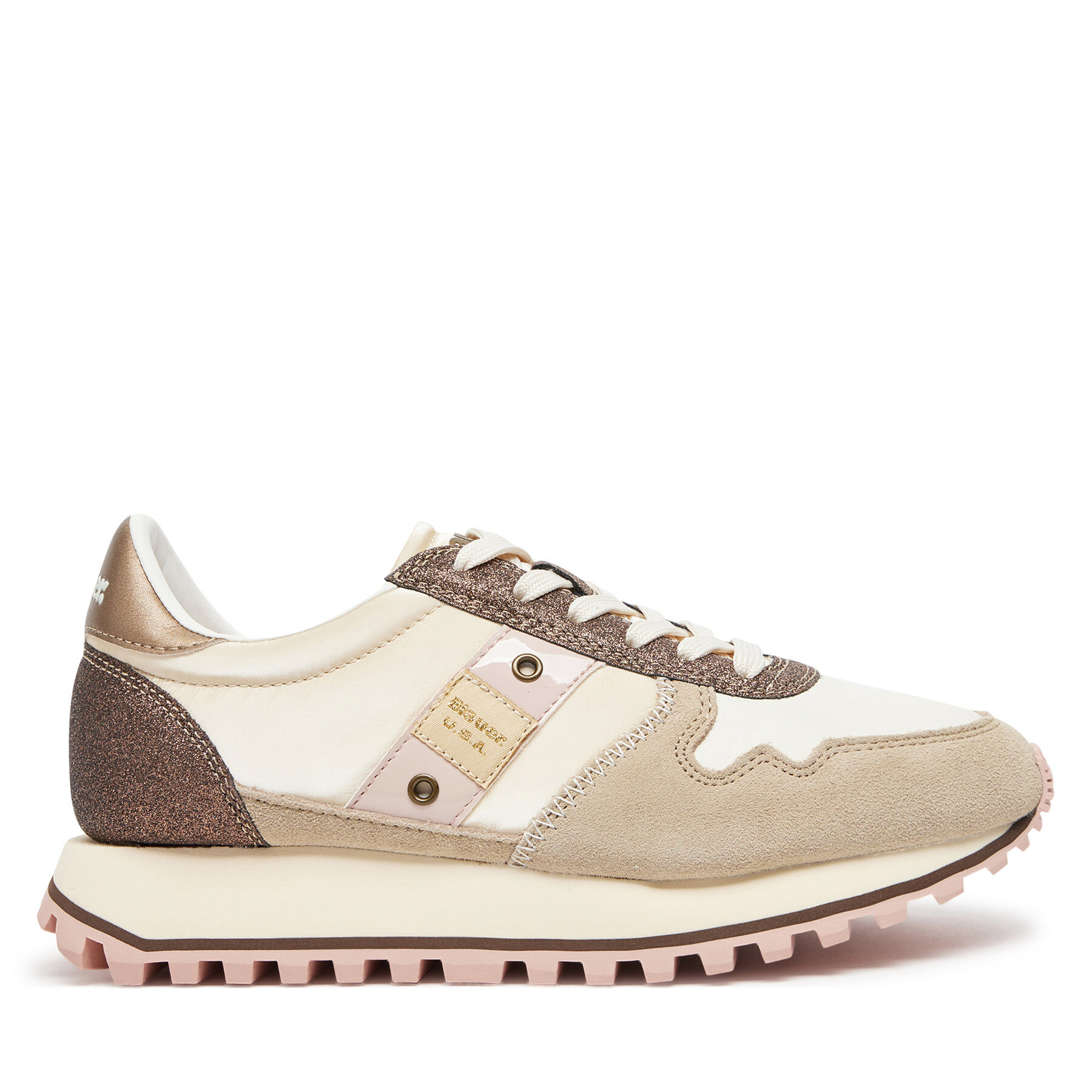Dámske Sneakersy Blauer, Rozmer: 40, Béžová, F4MILLEN01/SUG