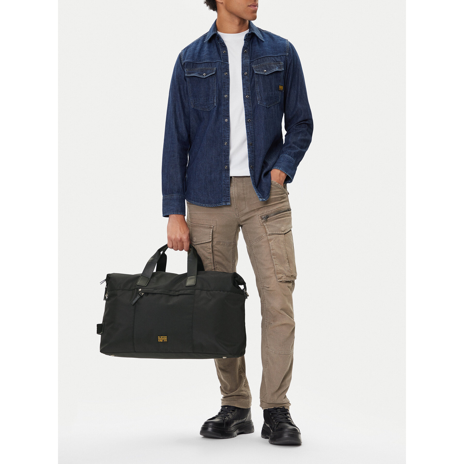 Чанта за уикенд G-Star Raw EO-FINN-LX8739J Черен