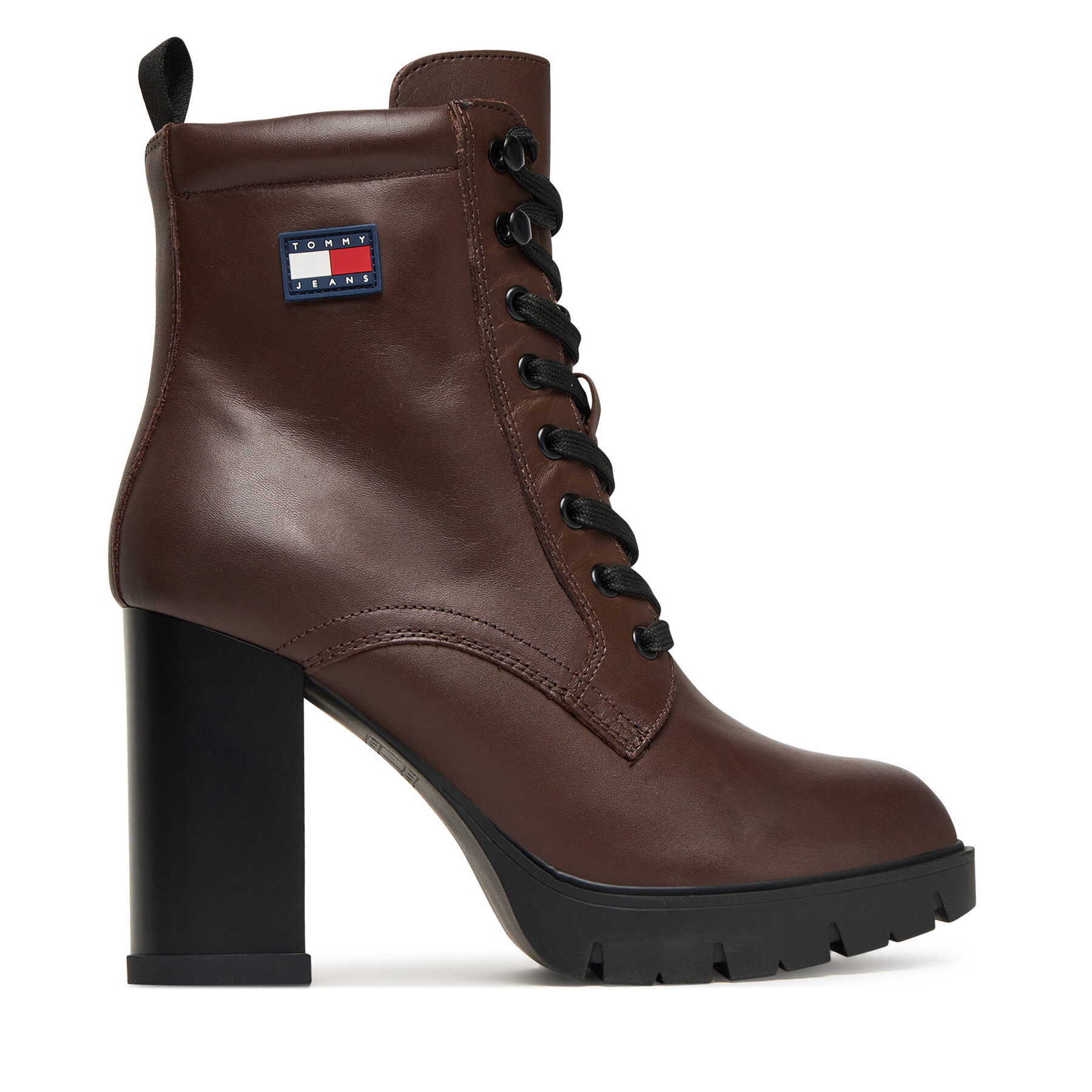 Šnurovacia obuv Tommy Jeans Tjw Lace Up EN0EN02832 Hnedá