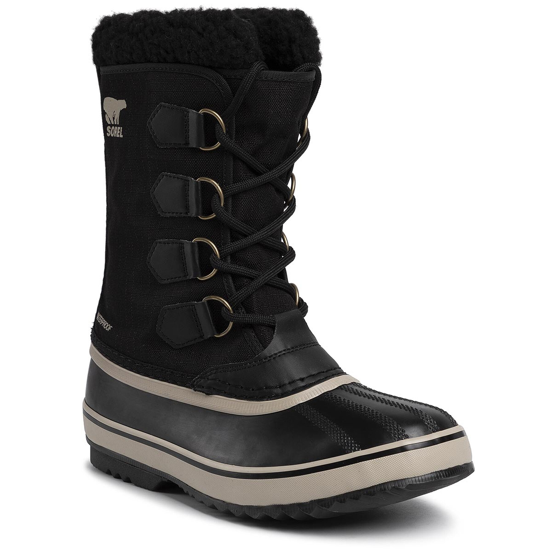 Cizme de zăpadă Sorel 1964 Pac Nylon NM3487 Black/Ancient Fossil 011 011 imagine 2022 reducere