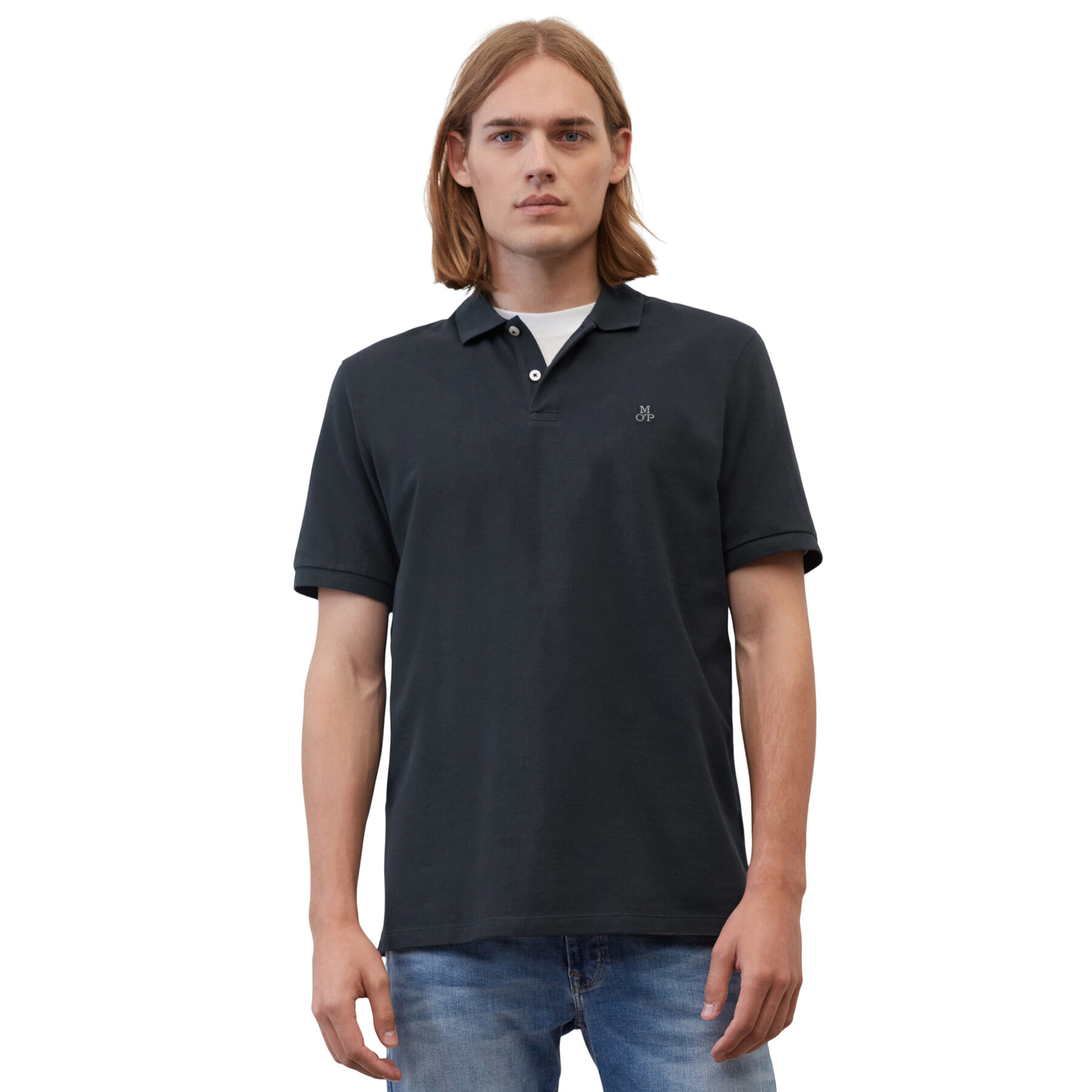 Marc O'Polo Marc O'Polo Polo B21223053092 Μπλε Regular Fit