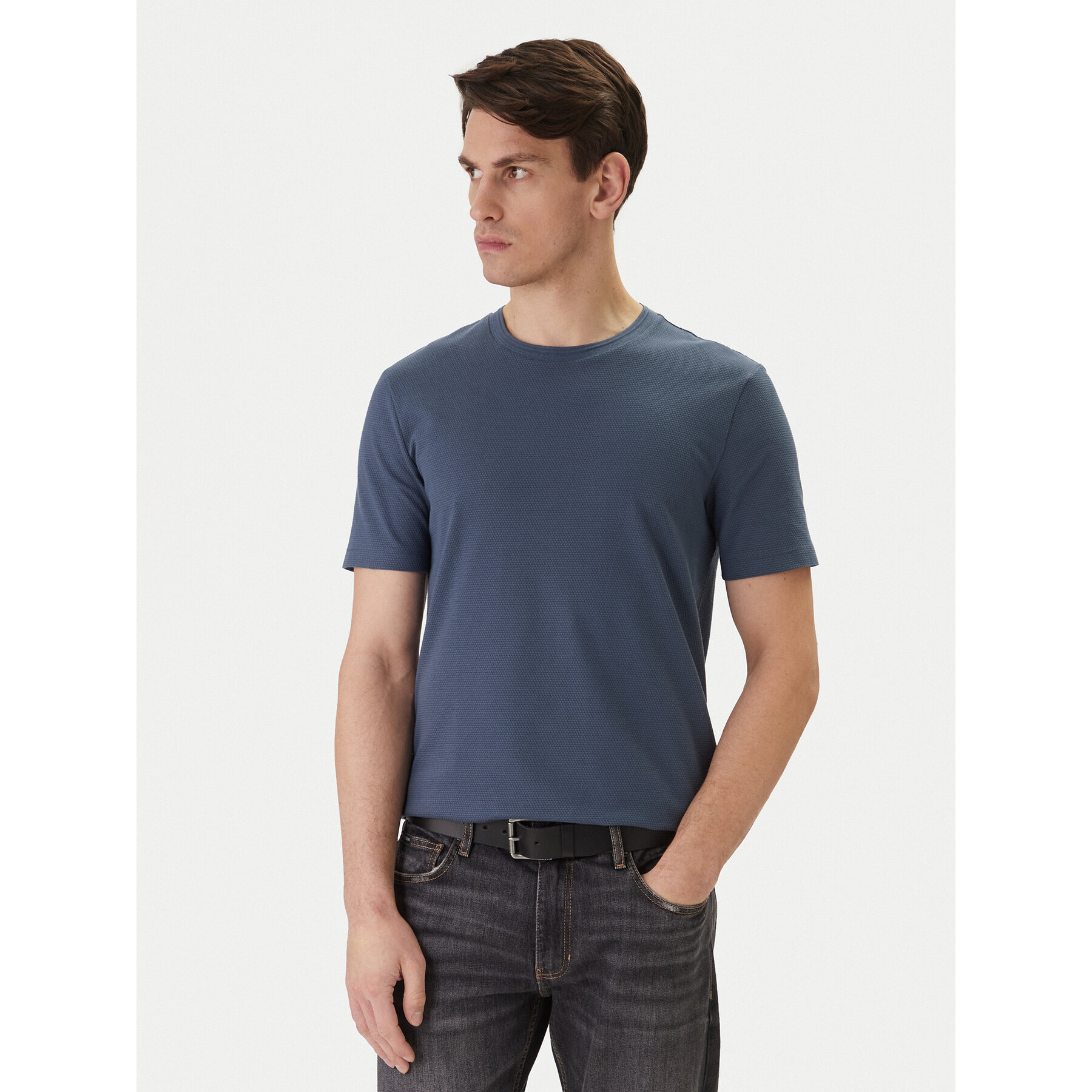 BOSS T-Shirt Tiburt 240 50452680 Blau Regular Fit
