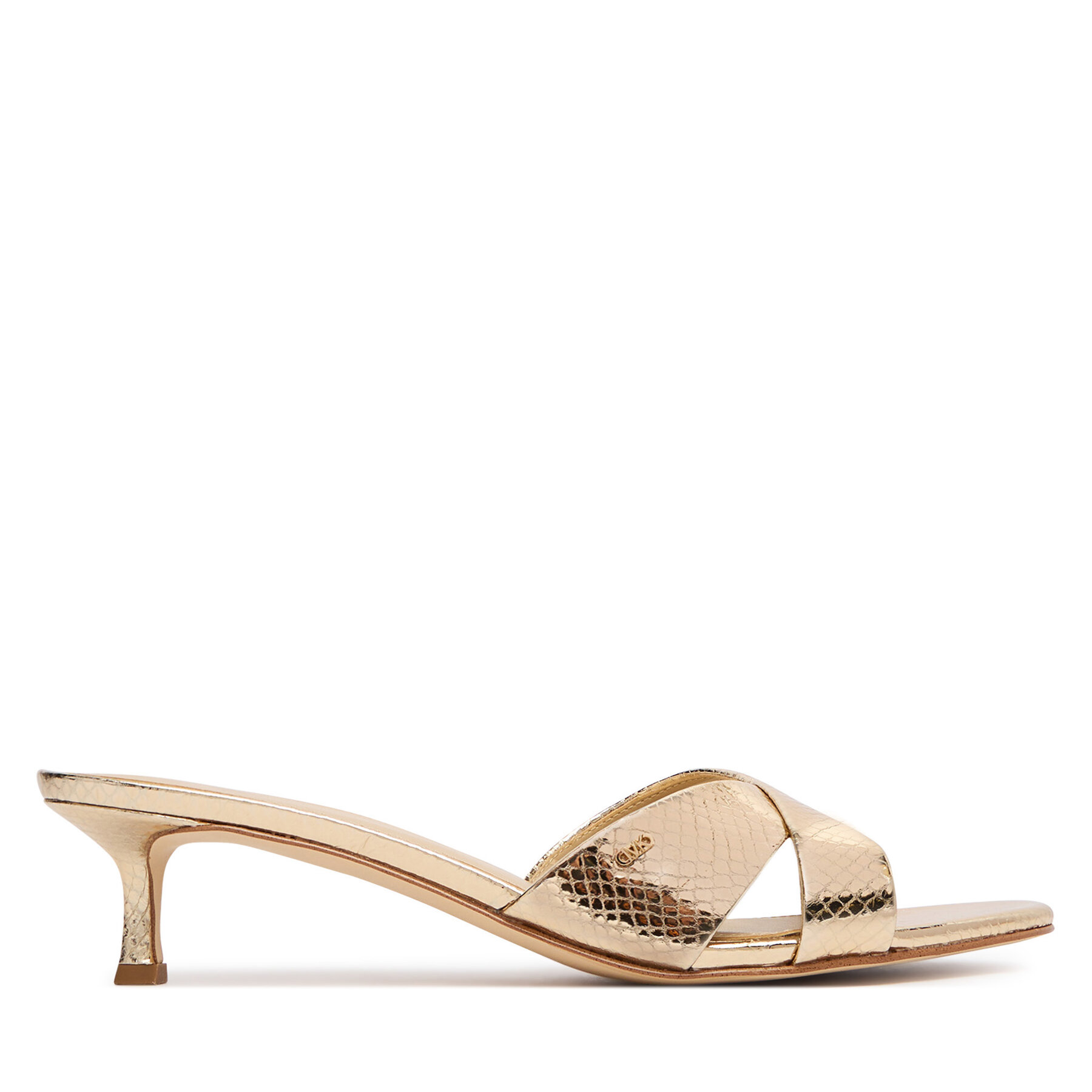 Şlapi MICHAEL Michael Kors Cassidy Kitten 40S6CSMS1M Auriu