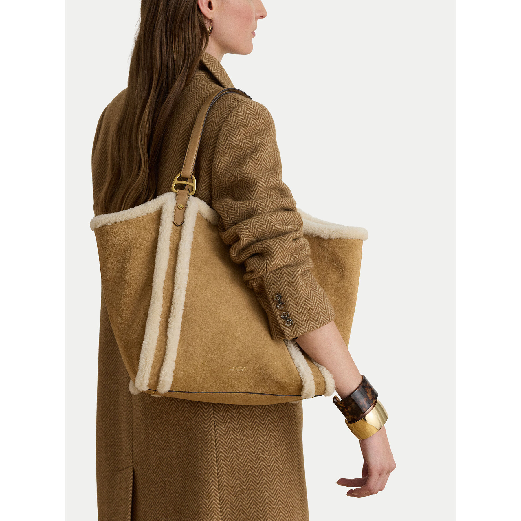 Kabelka LAUREN RALPH LAUREN 431P18389001 Hnedá
