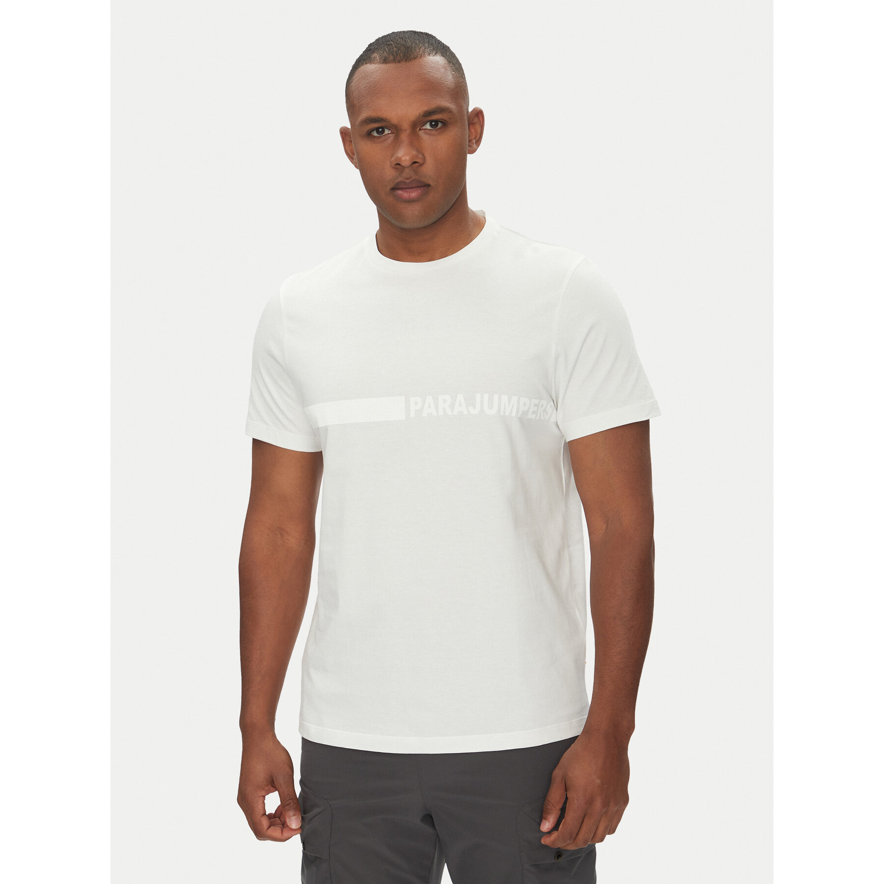 Parajumpers Camiseta Space 25SMPMTSXF05 Blanco Regular Fit