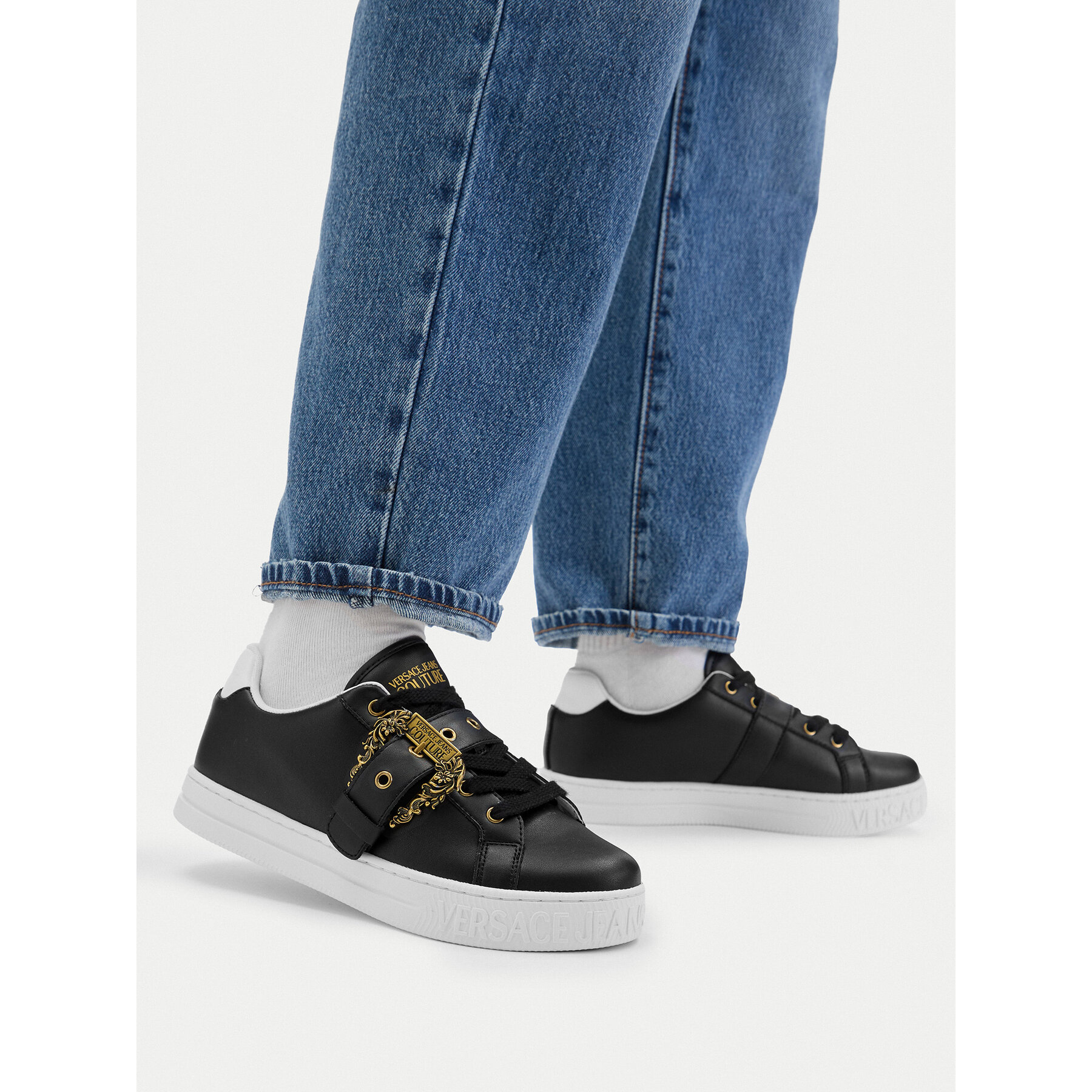 Сникърси Versace Jeans Couture 80VA3SK9 ZPB76 G89 Черен