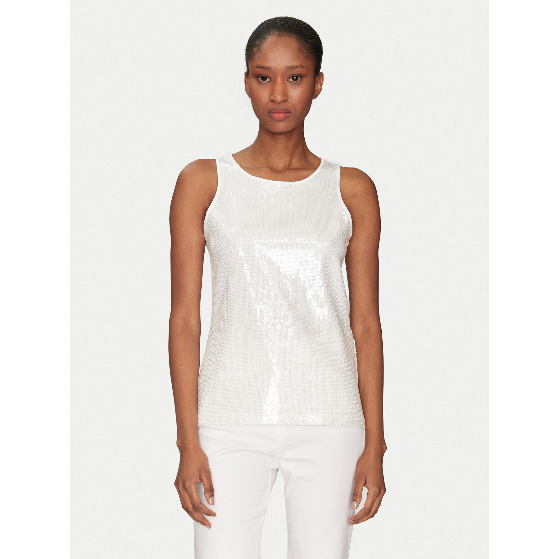 Marella Top Terzo 2513941124 Bianco Slim Fit