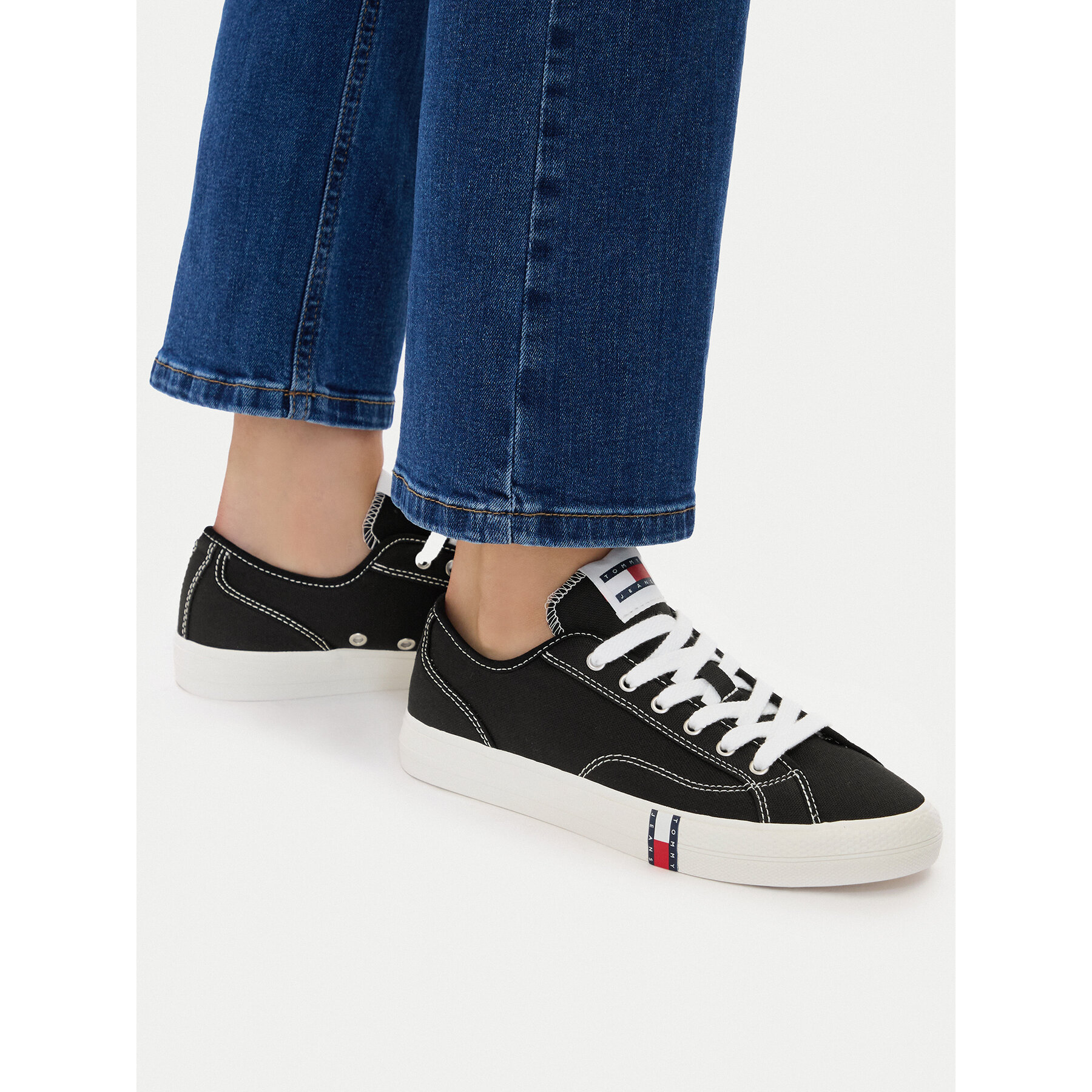 Πάνινα παπούτσια Tommy Jeans Archive Y2K EN0EN02956 Μαύρο