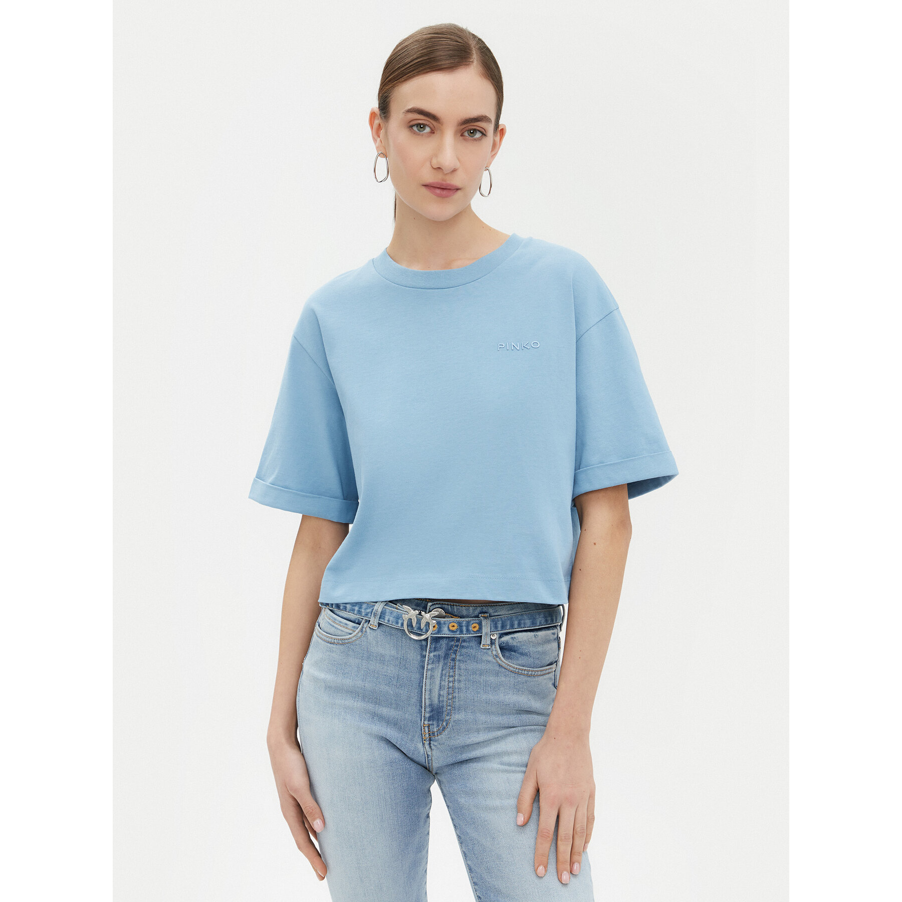 PINKO Póló 104882 A2HN Kék Regular Fit