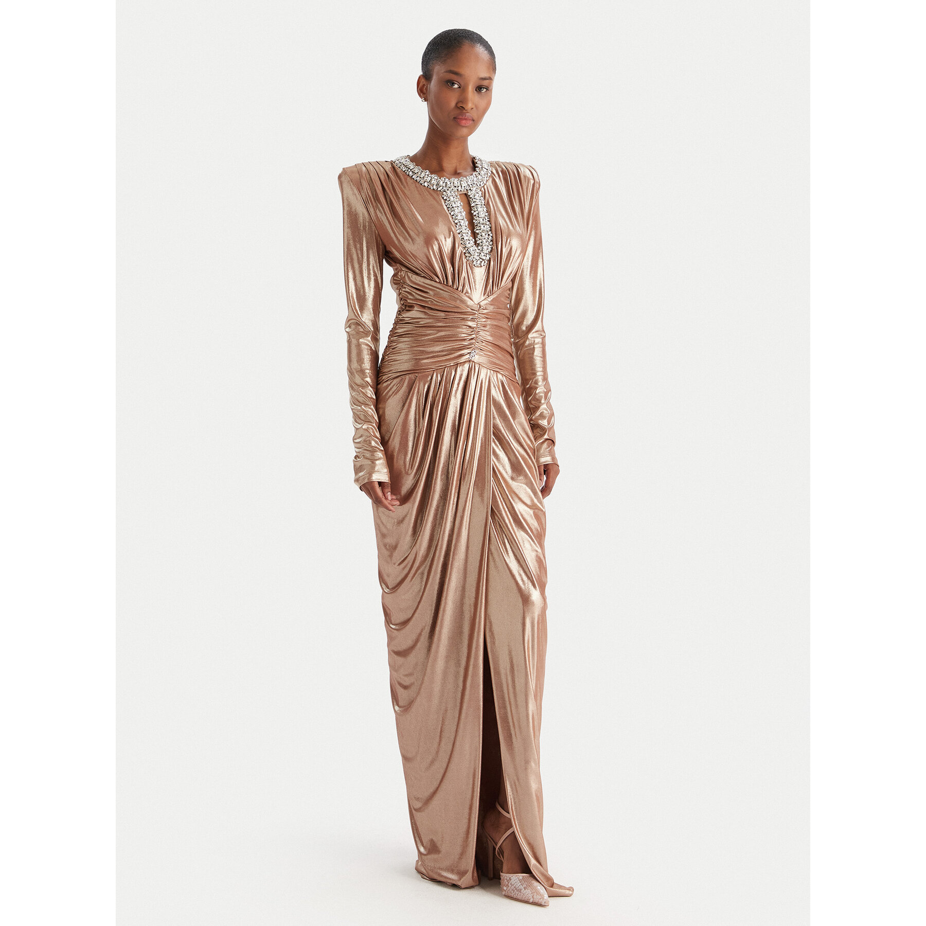 Babylon Abendkleid S00835 Goldfarben Regular Fit