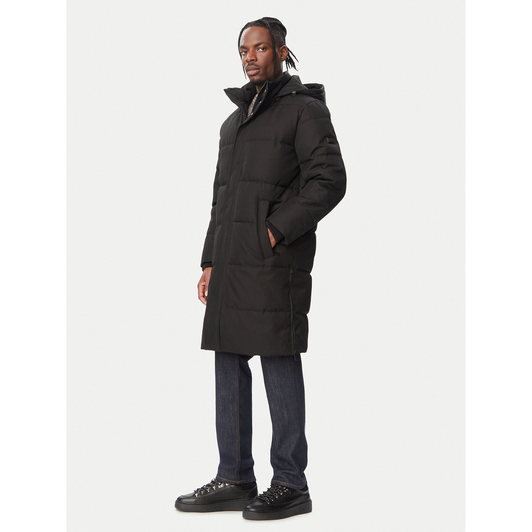 KARL LAGERFELD Winterjacke 455020 564584 Schwarz Regular Fit
