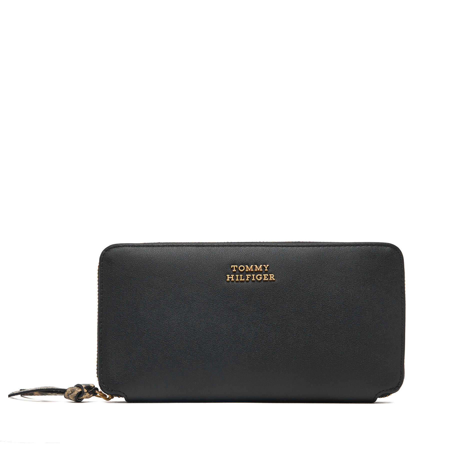 Peňaženka Tommy Hilfiger Th Leather Lrg Za Wallet AW0AW18941 Čierna