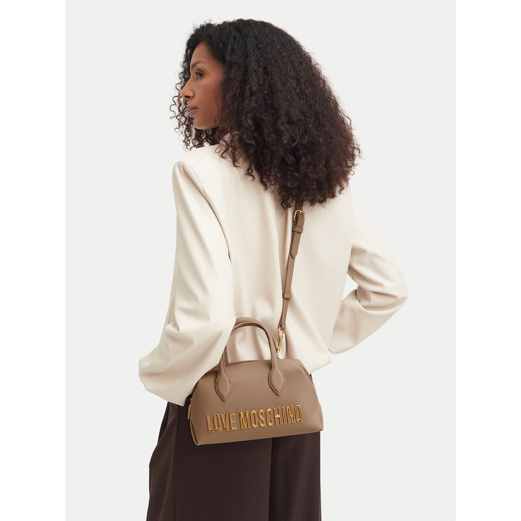 Geantă LOVE MOSCHINO JC4252PP0PKD0105 Bej