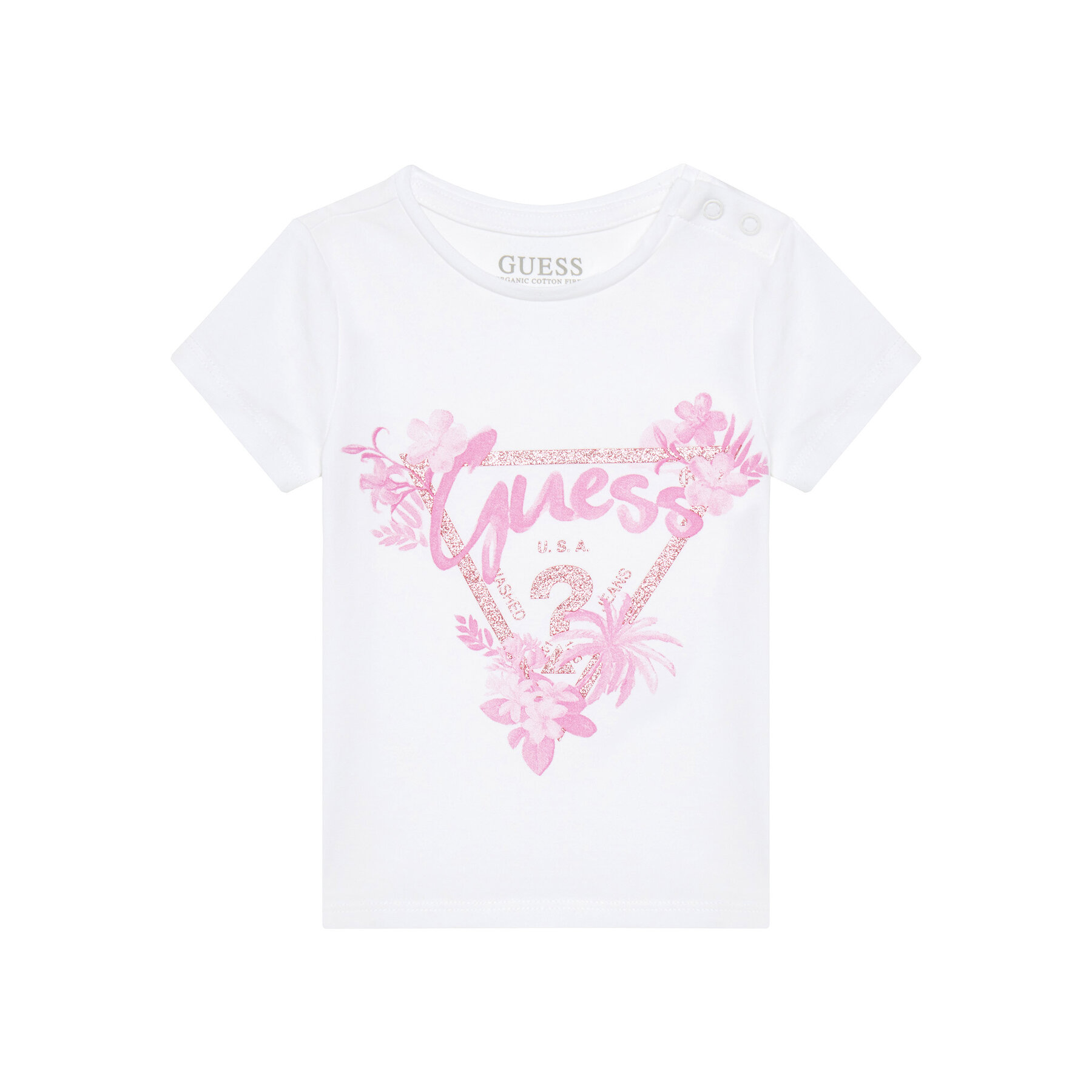Guess T-Shirt A5GI03 K6YW4 Λευκό Regular Fit