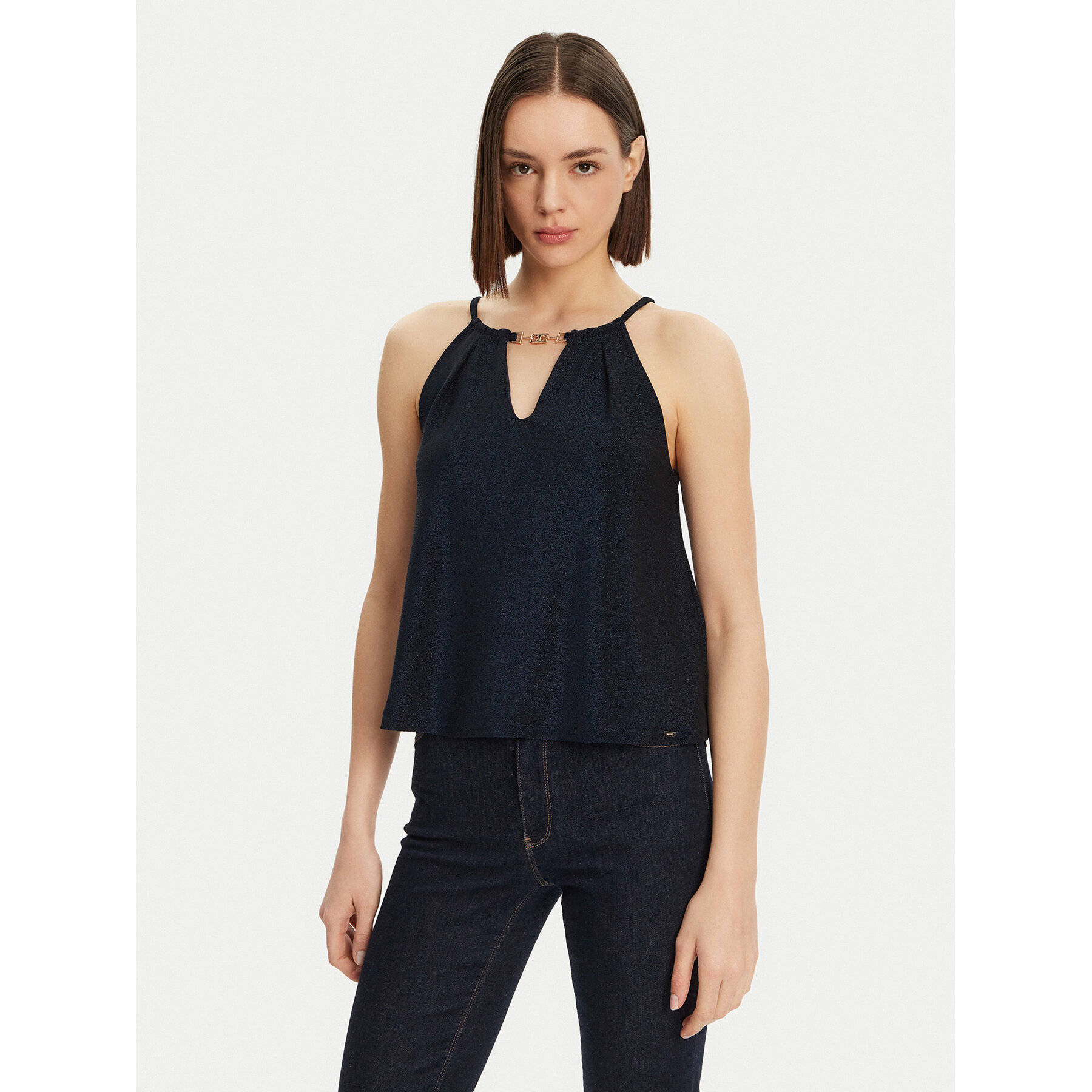 Gaudi Felső 511FD44002 Fekete Regular Fit