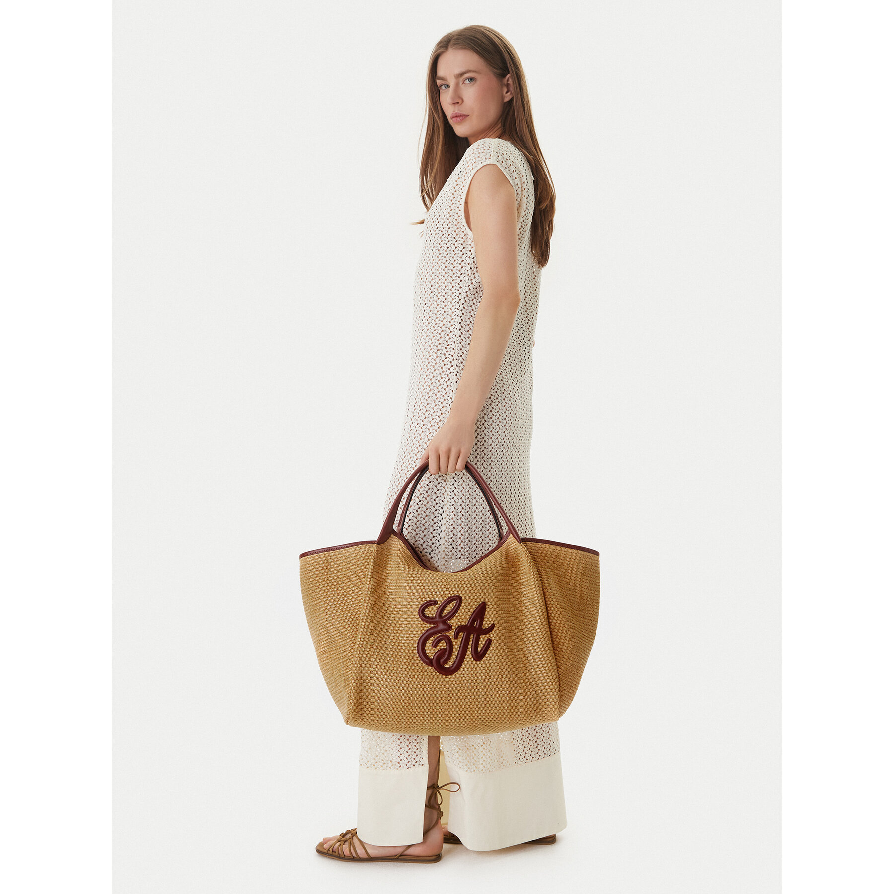 Geantă Emporio Armani EW001008 AF25819 M1334 Maro