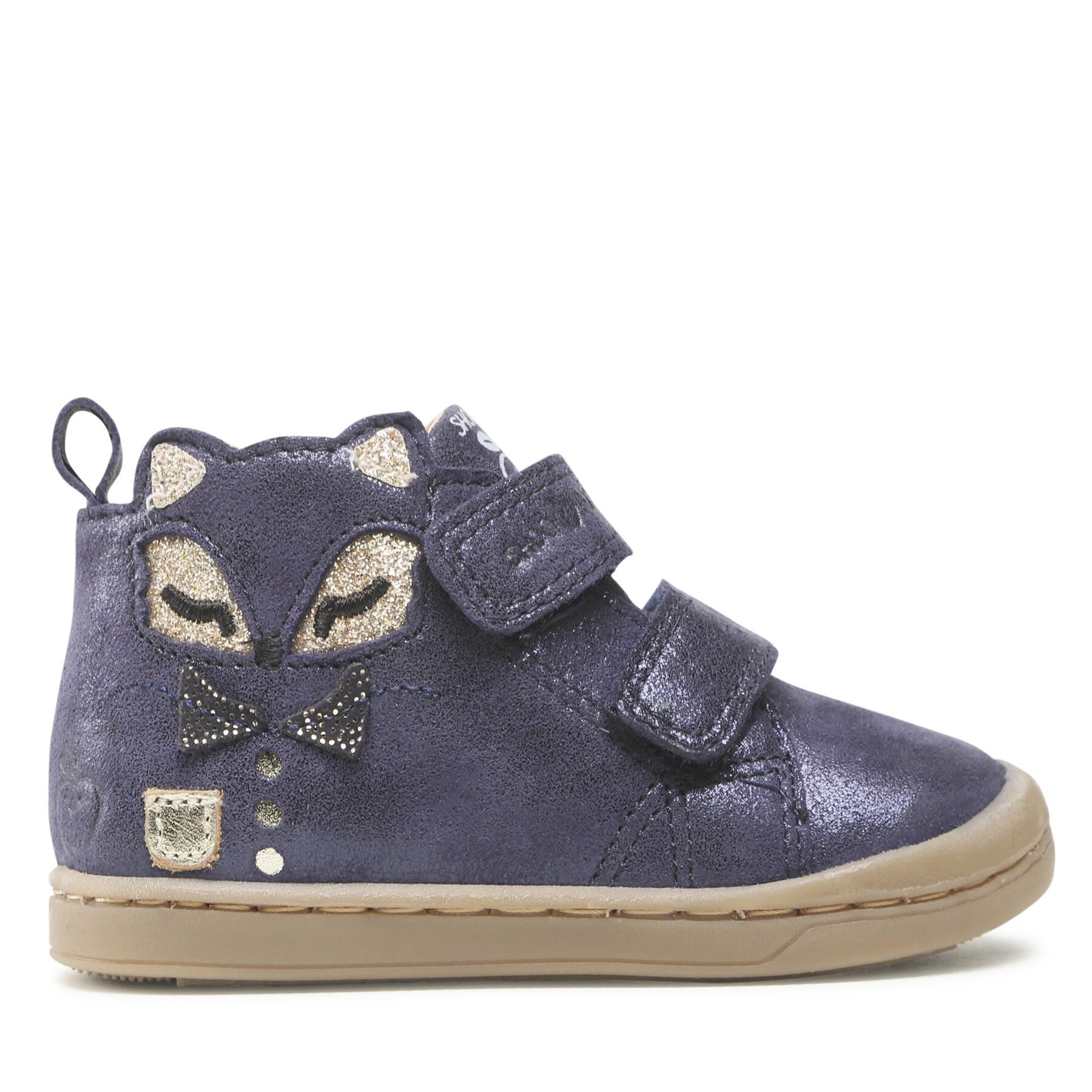 Botines planos Shoo Pom Kikki Foxy Scratch N4DABW0401 Azul marino