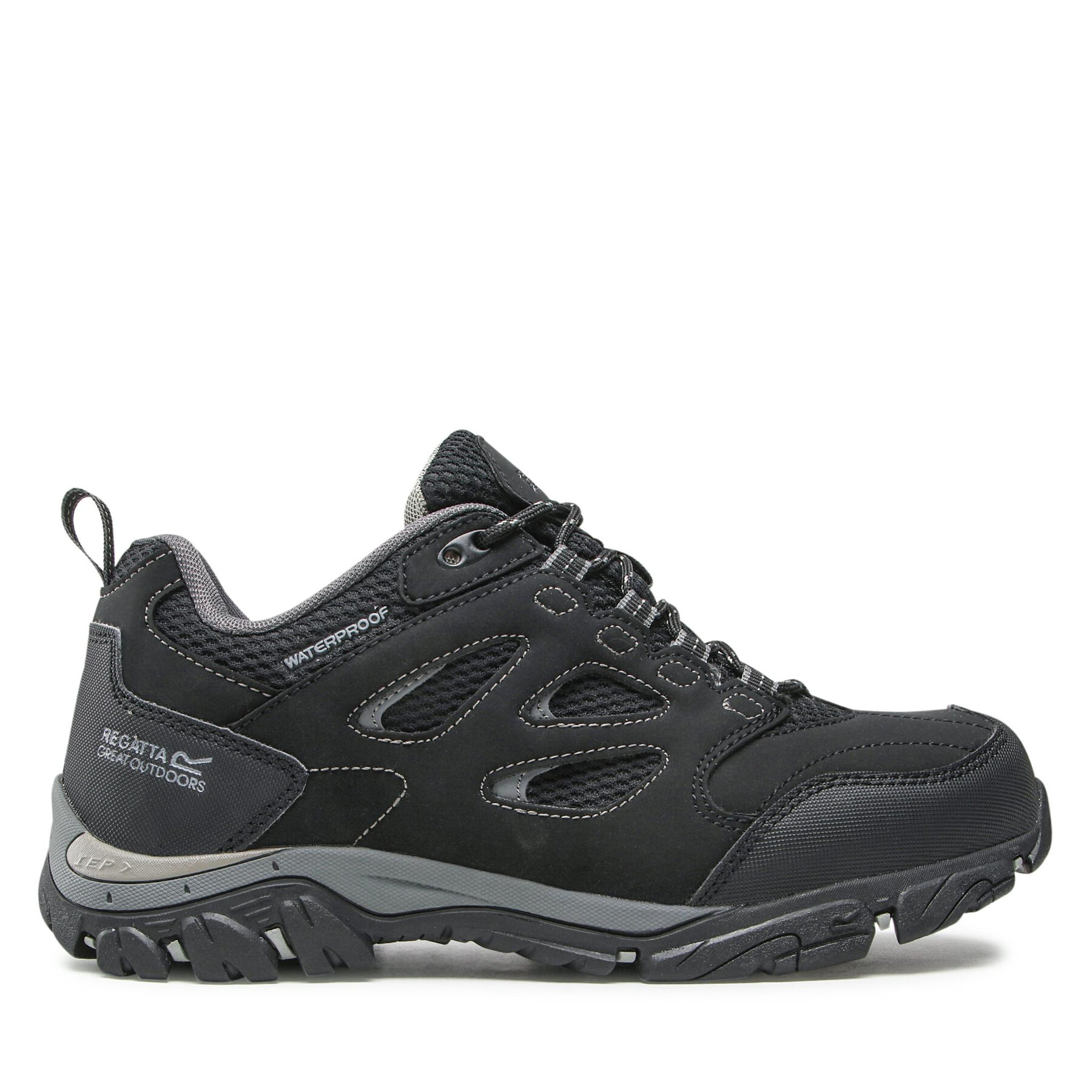 Herren Trekkingschuhe Regatta, Schuhgröße 44, Schwarz, Holcombe Iep Low RMF572