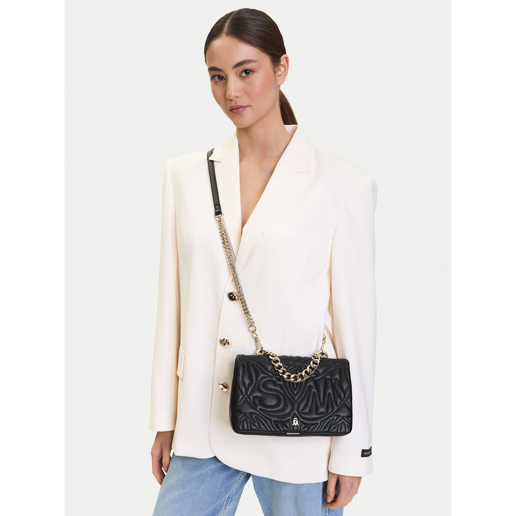 Ročna torba Steve Madden Bnotable SM13001564 Črna