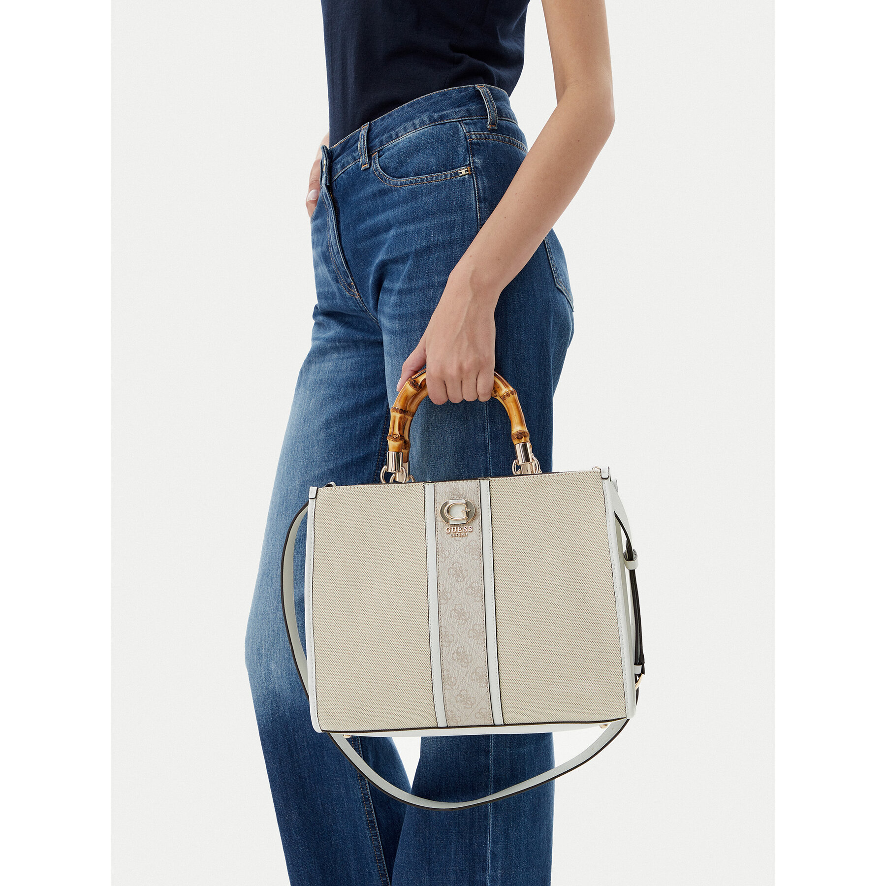 Дамска чанта Guess HWAG93 37220 Екрю