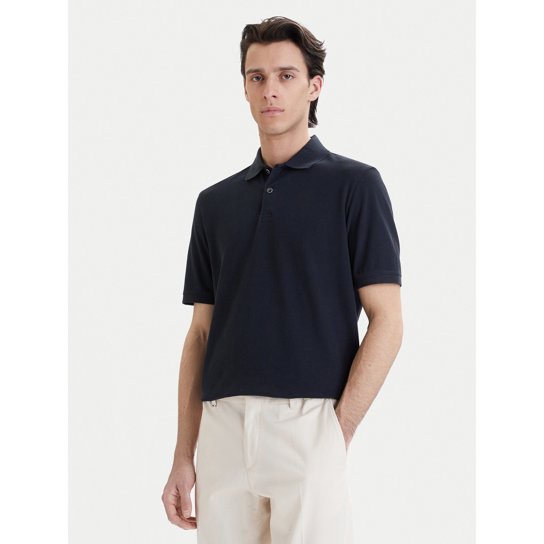 Bugatti Poloshirt 8150-75002C Dunkelblau Regular Fit