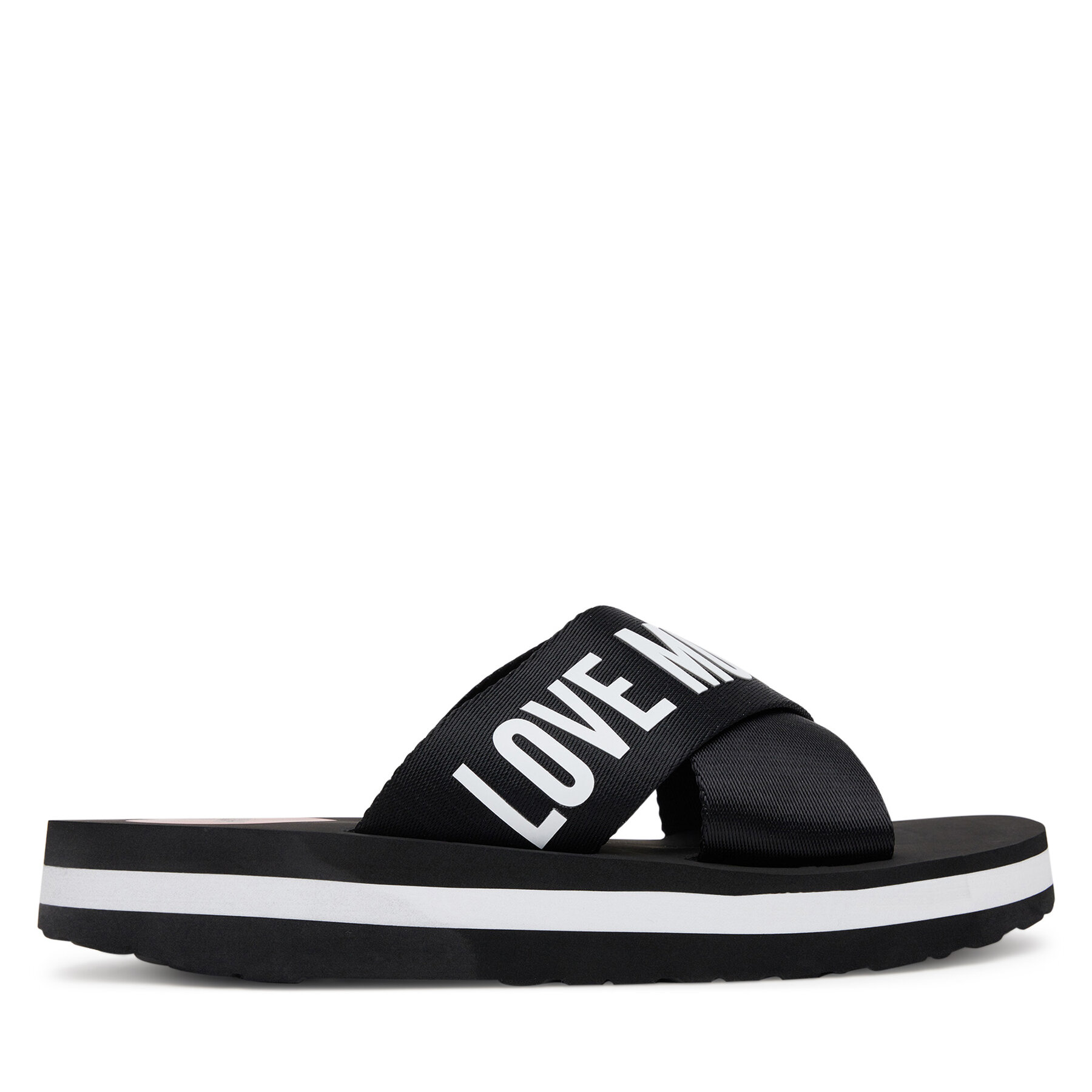 Şlapi LOVE MOSCHINO JA28324G0MIX3000 Negru