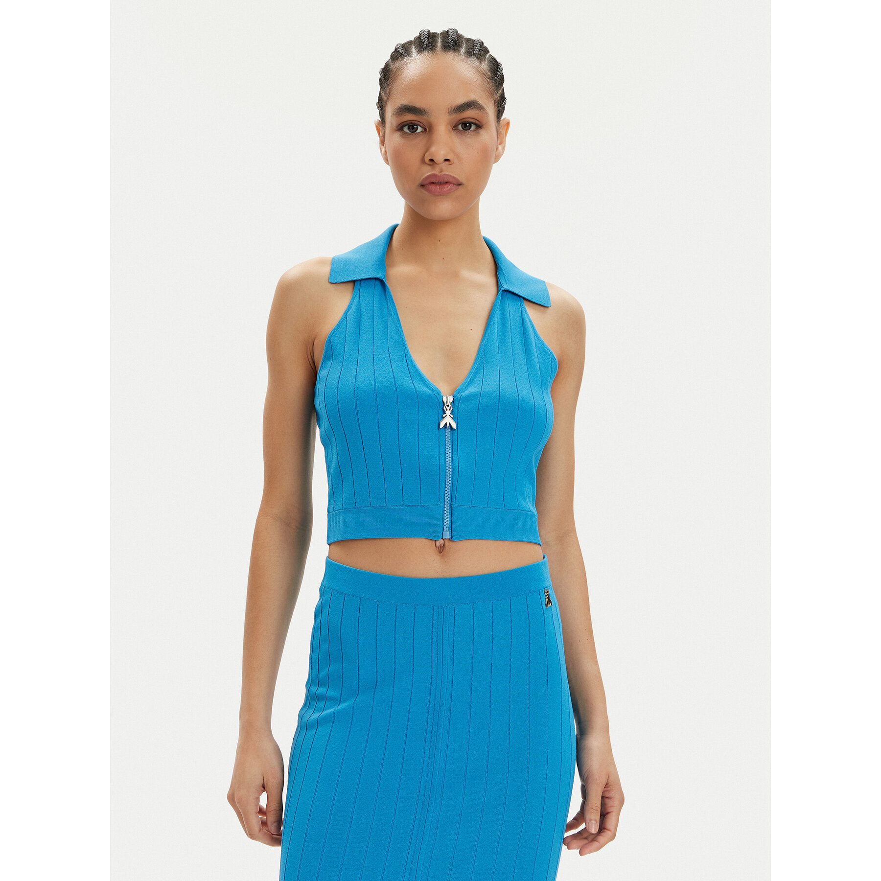 Patrizia Pepe Top 2K0257/K182-CA04 Blu Slim Fit