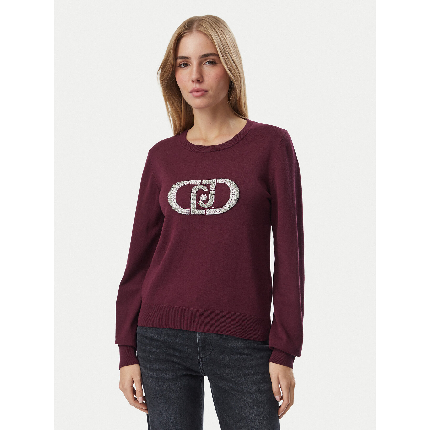 Liu Jo Pullover TF6261 MS63L Dunkelrot Regular Fit