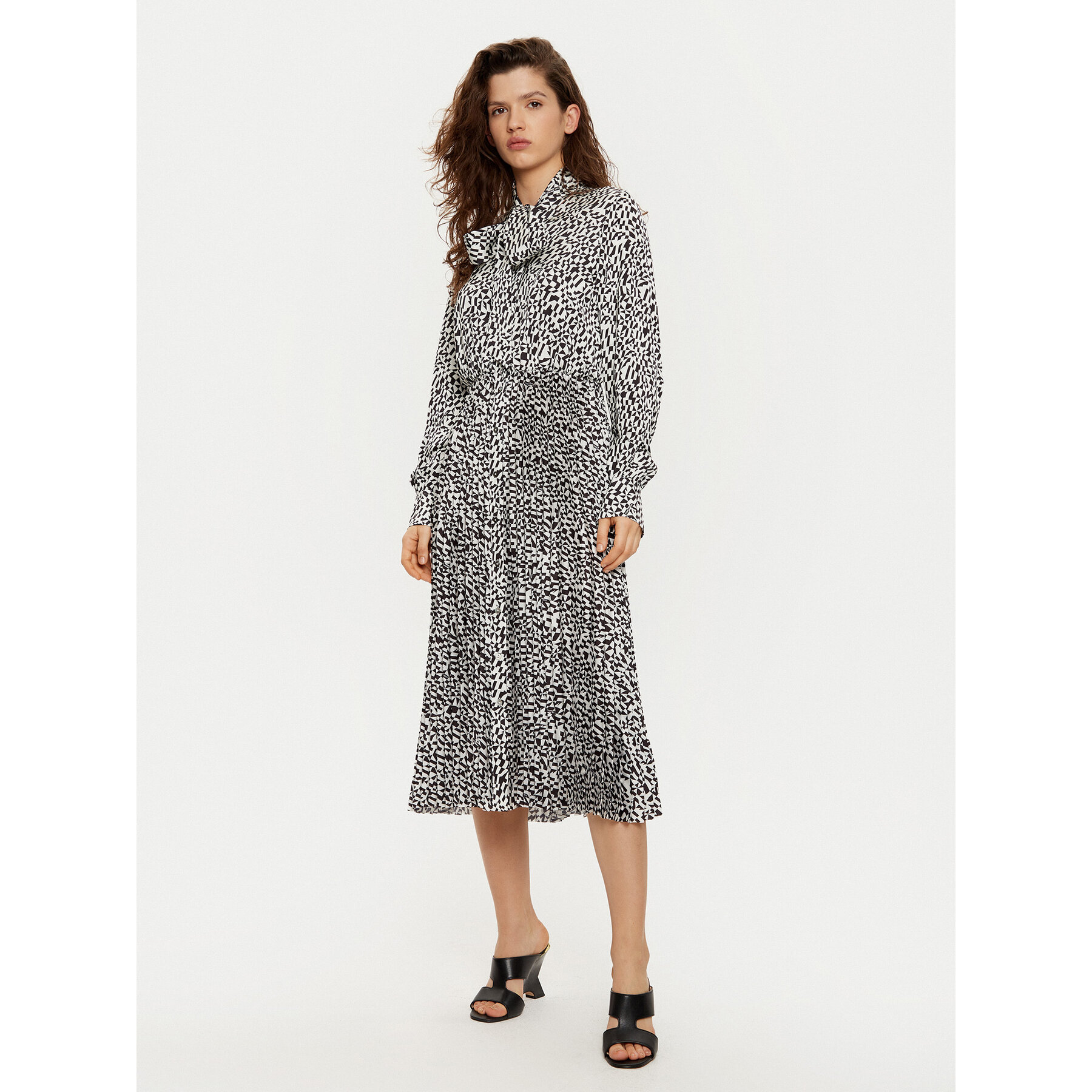 KARL LAGERFELD Hemdkleid A1W13020 Weiß Regular Fit