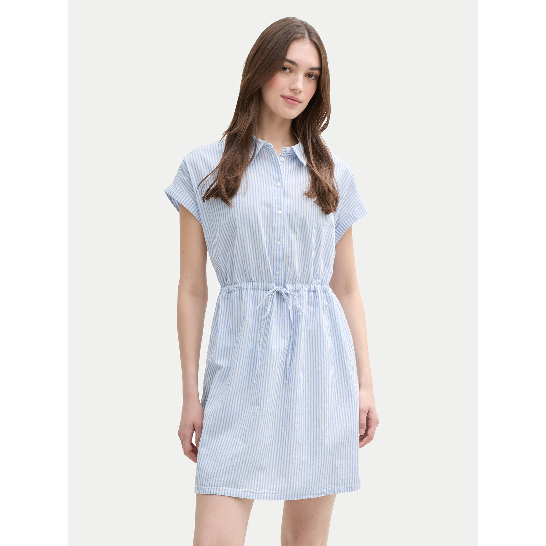 Tom Tailor Denim Hemdkleid 1045766 Blau Regular Fit