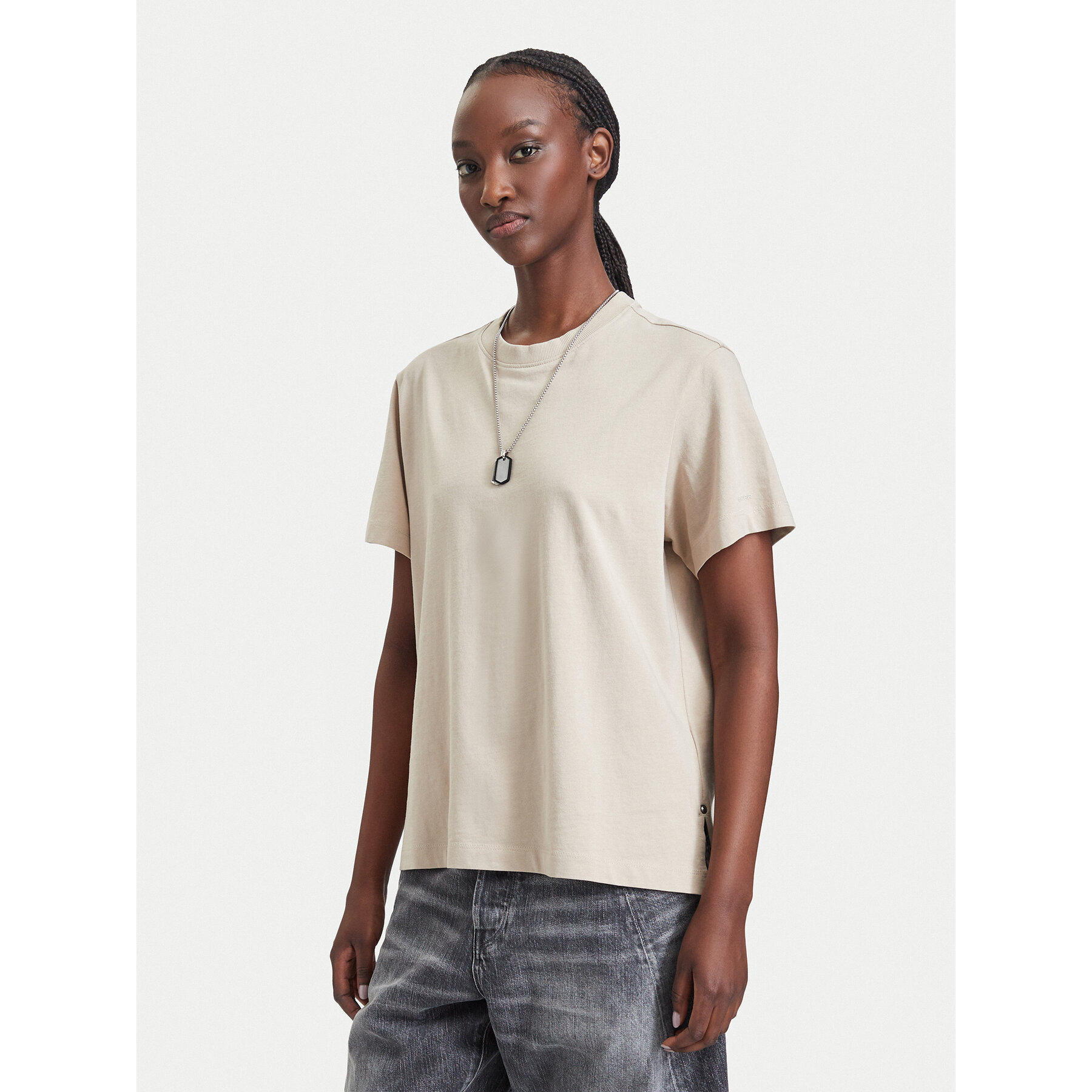 G-STAR T-Shirt Unit D29896-B771 Beige Regular Fit