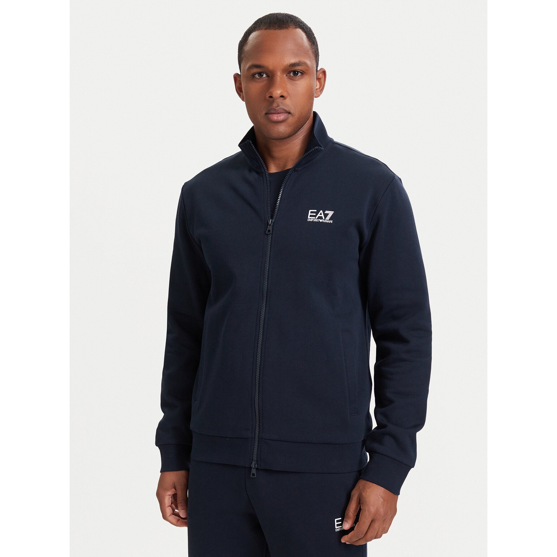 EA7 Emporio Armani Sweatshirt 8NPM36 PJVTZ 1562 Dunkelblau Regular Fit