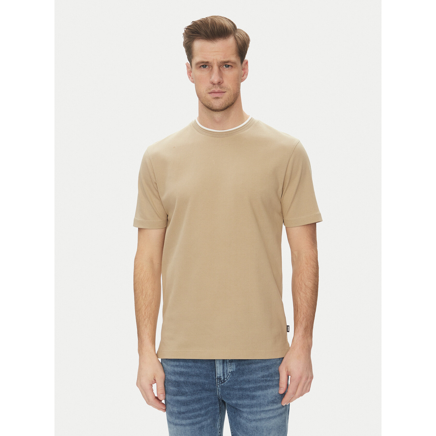 BOSS Póló H-Thompson 59 50524998 Bézs Regular Fit
