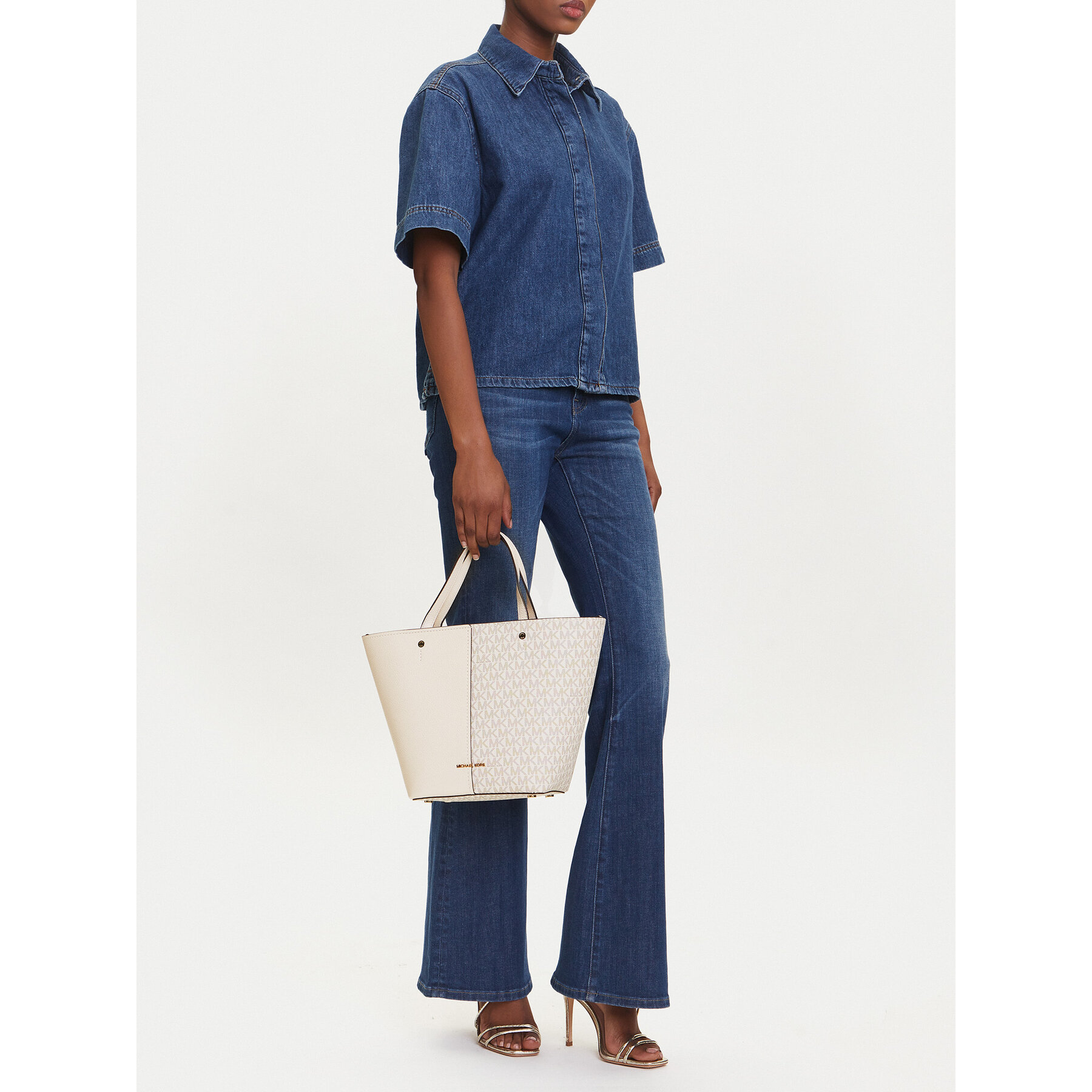 Torbica MICHAEL Michael Kors Flora 30T5GFFT2B Krem