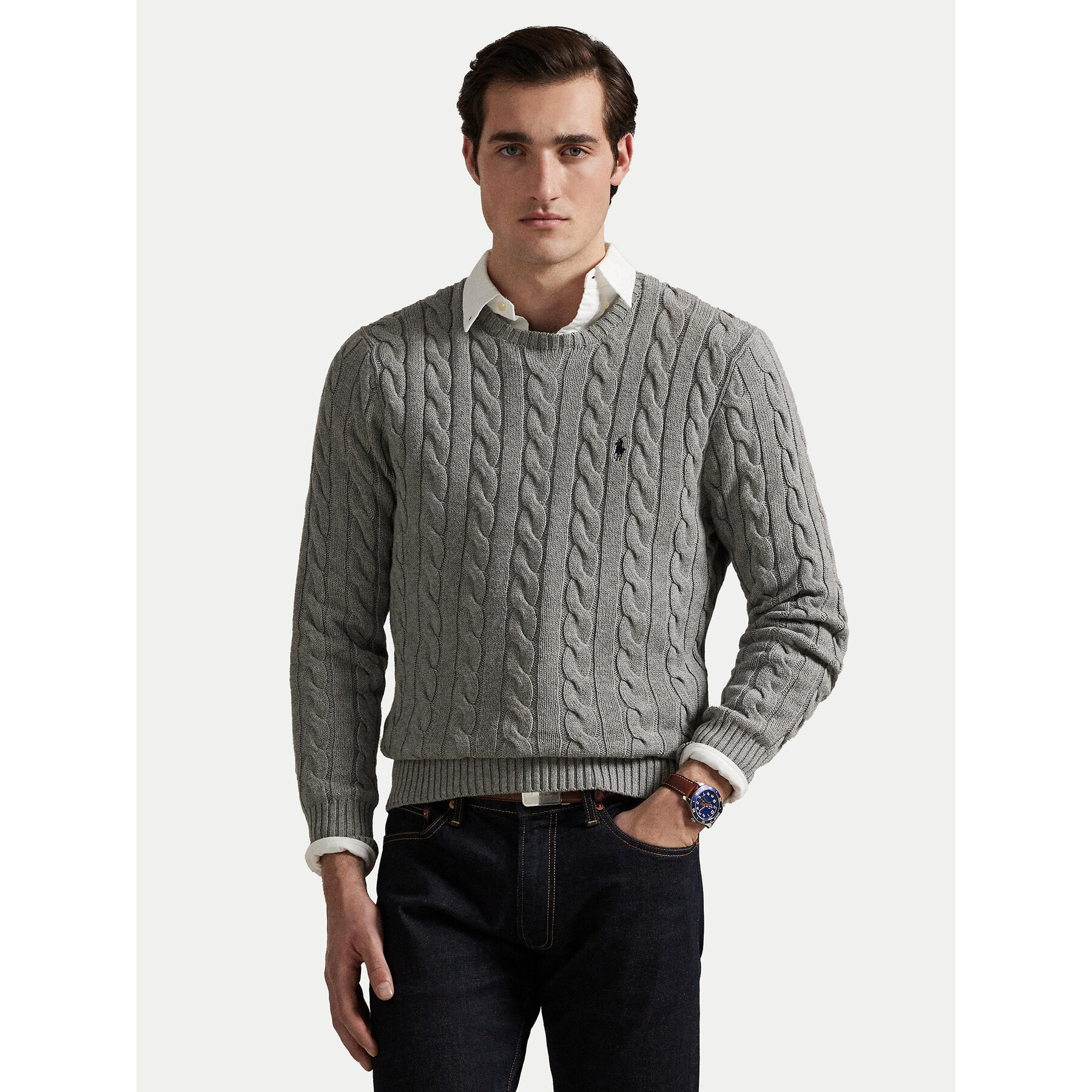 Polo Ralph Lauren Pullover 710775885013 Grau Regular Fit