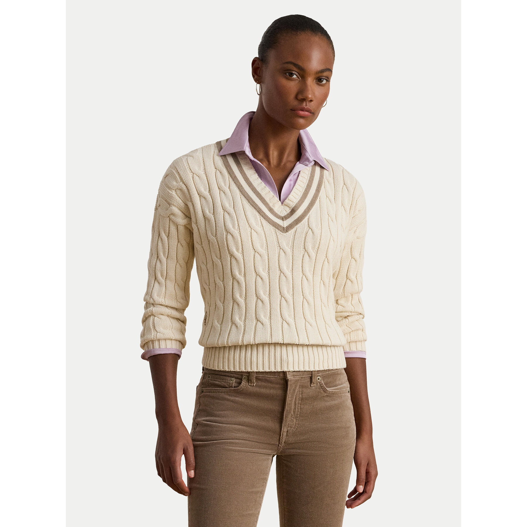 LAUREN RALPH LAUREN Pullover 200979662003 Écru Relaxed Fit