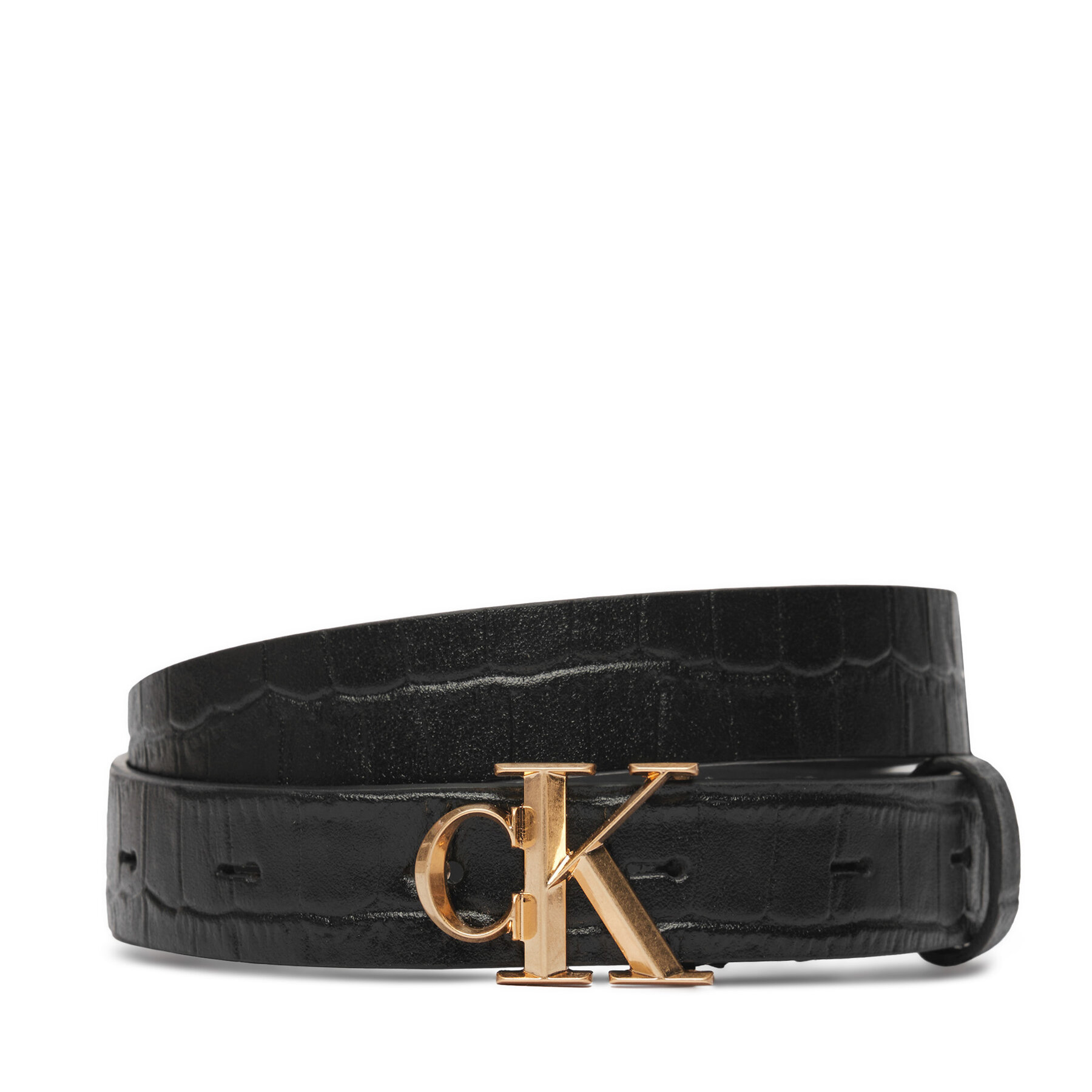 Ženski remen Calvin Klein Facet Ck Buckle Pebble LV04F7102G Crna