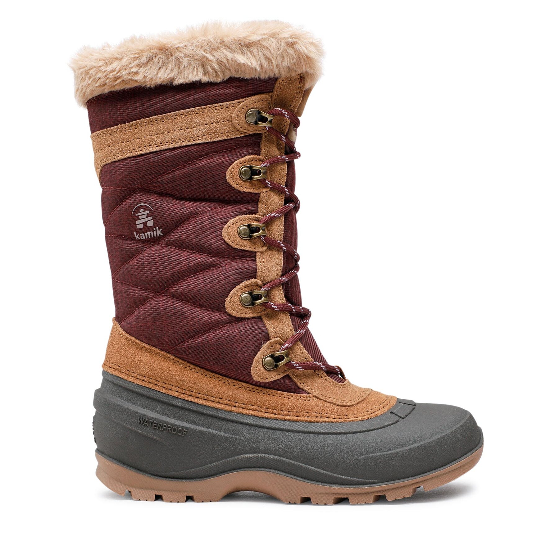 Damen Schneeschuhe Kamik, Schuhgröße 36, Dunkelrot, Snovalley 4 NK2283