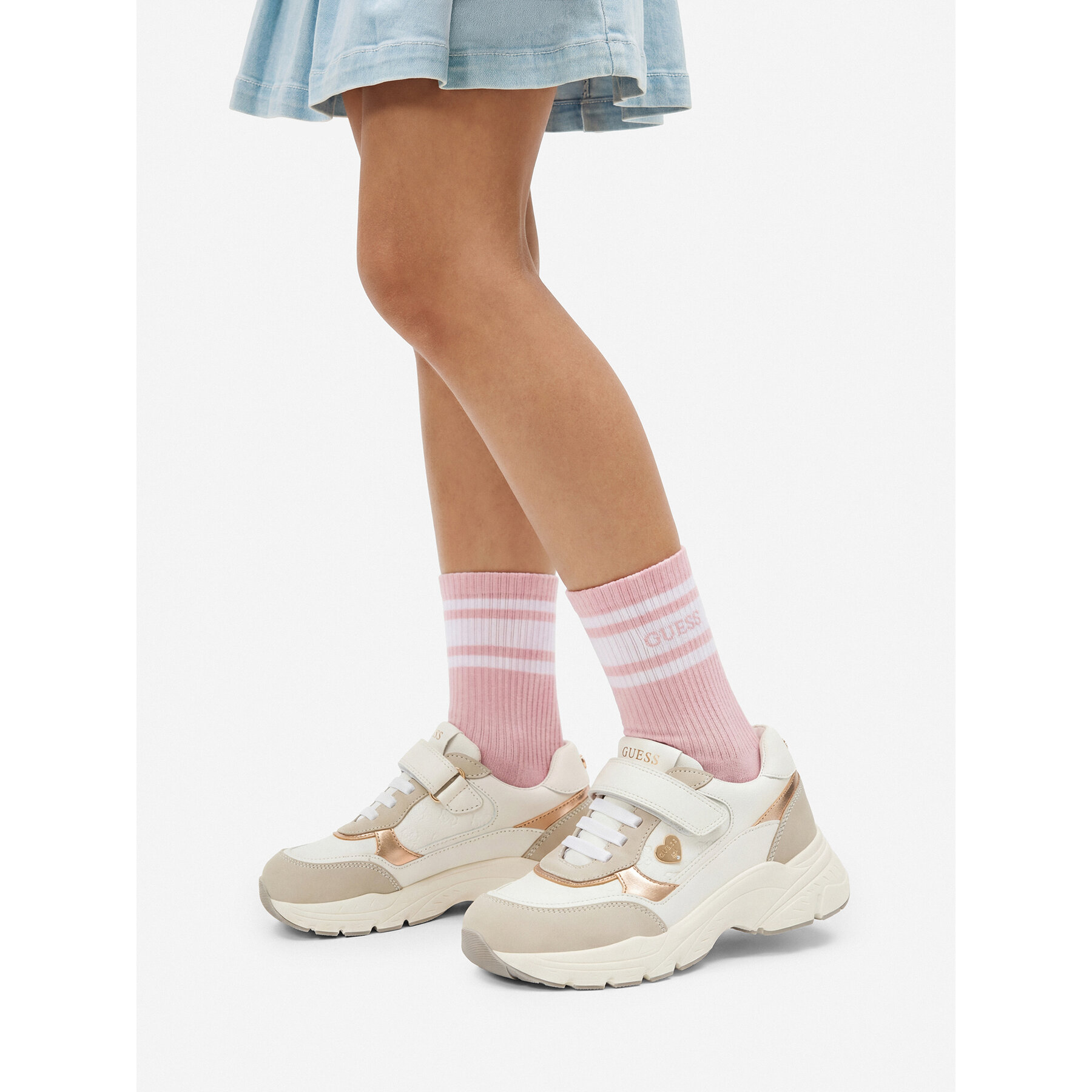 Sneakers Guess CEO-CI12-TONIC-01 Alb