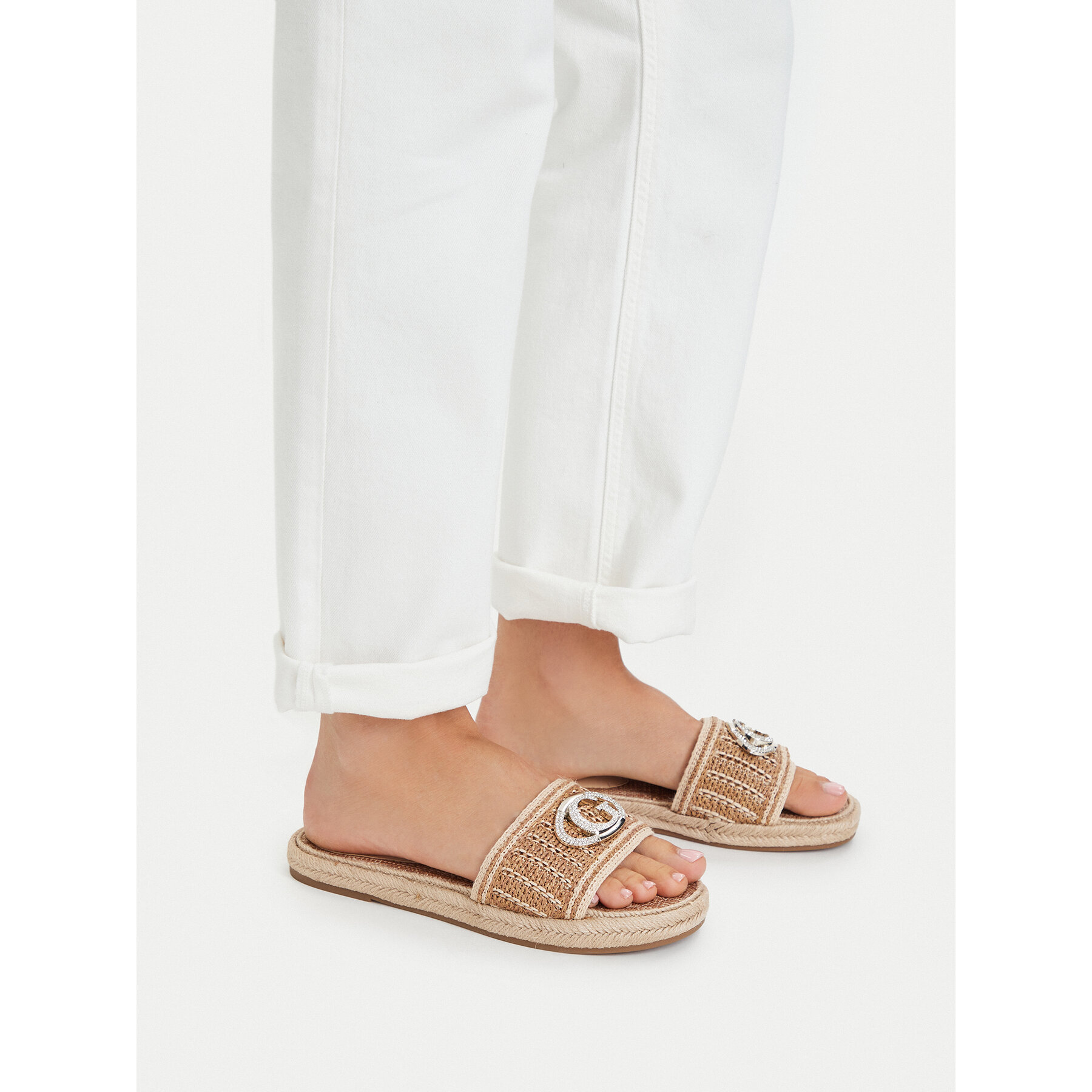 Espadrile Guess FLJKLI FAB03 Bej