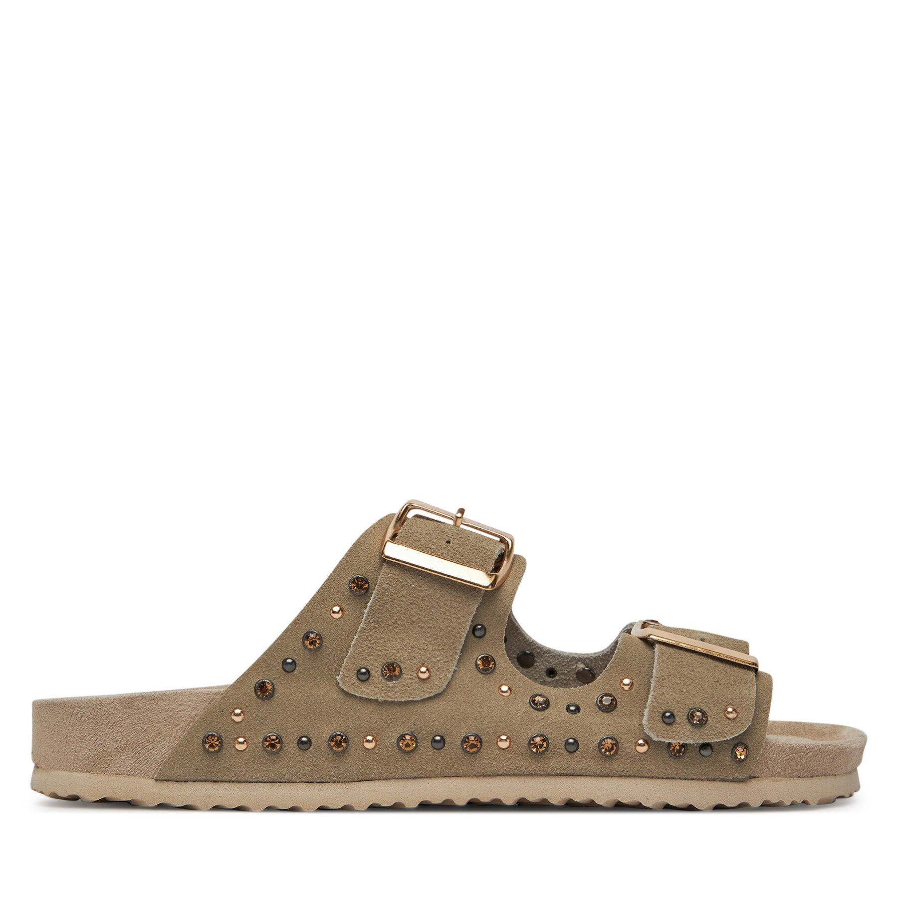 Damen Pantoletten DeeZee, Schuhgröße 38, Beige, MXCR-203