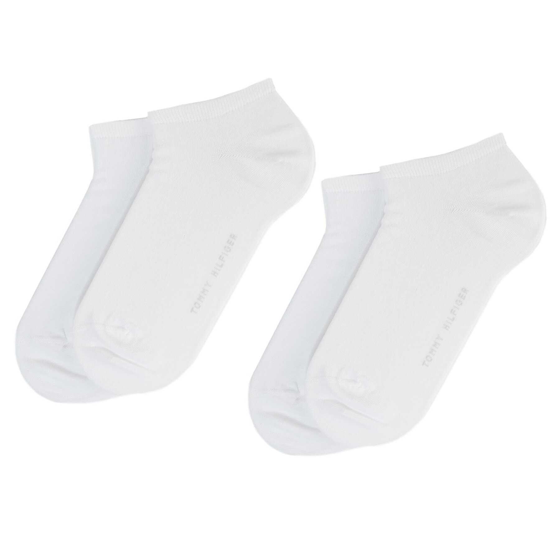 Lot de 2 paires de chaussettes basses femme Tommy Hilfiger Basic Canoodle 343024001 Blanc