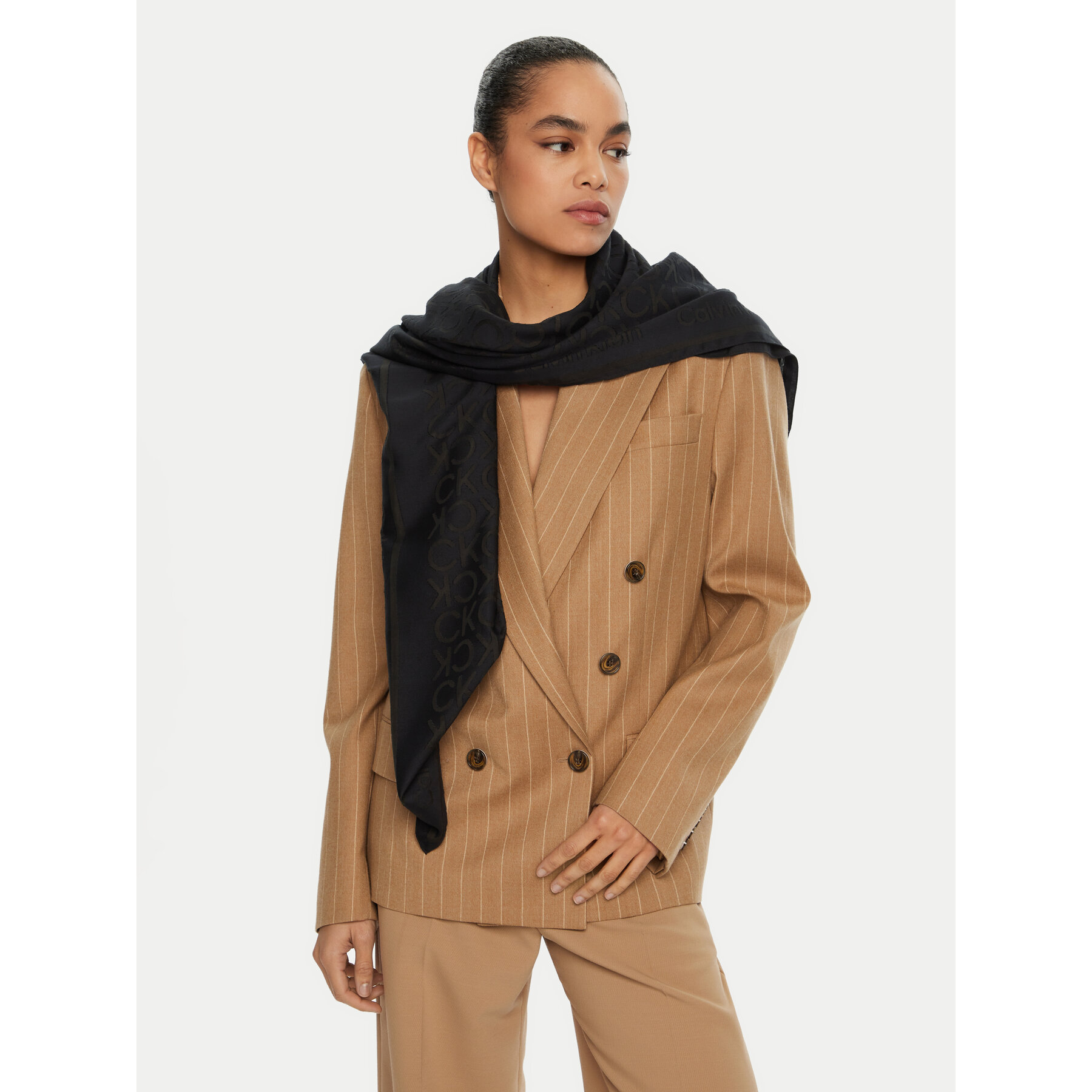 Eșarfă Calvin Klein K60K612971 Negru