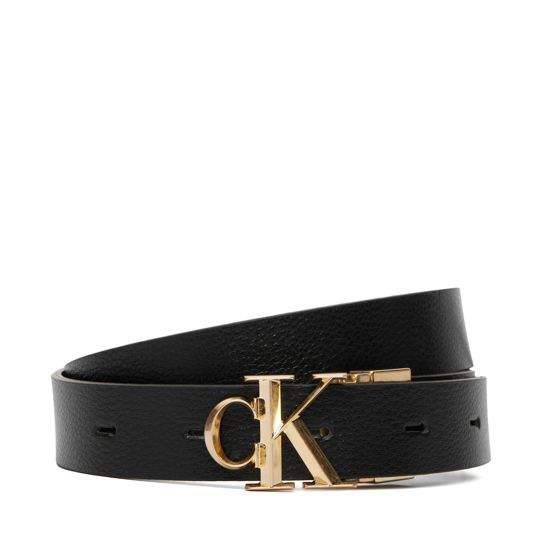 Колан Calvin Klein Facet Ck 25Mm Pebble Rev/Adj LV04F7044G Черен