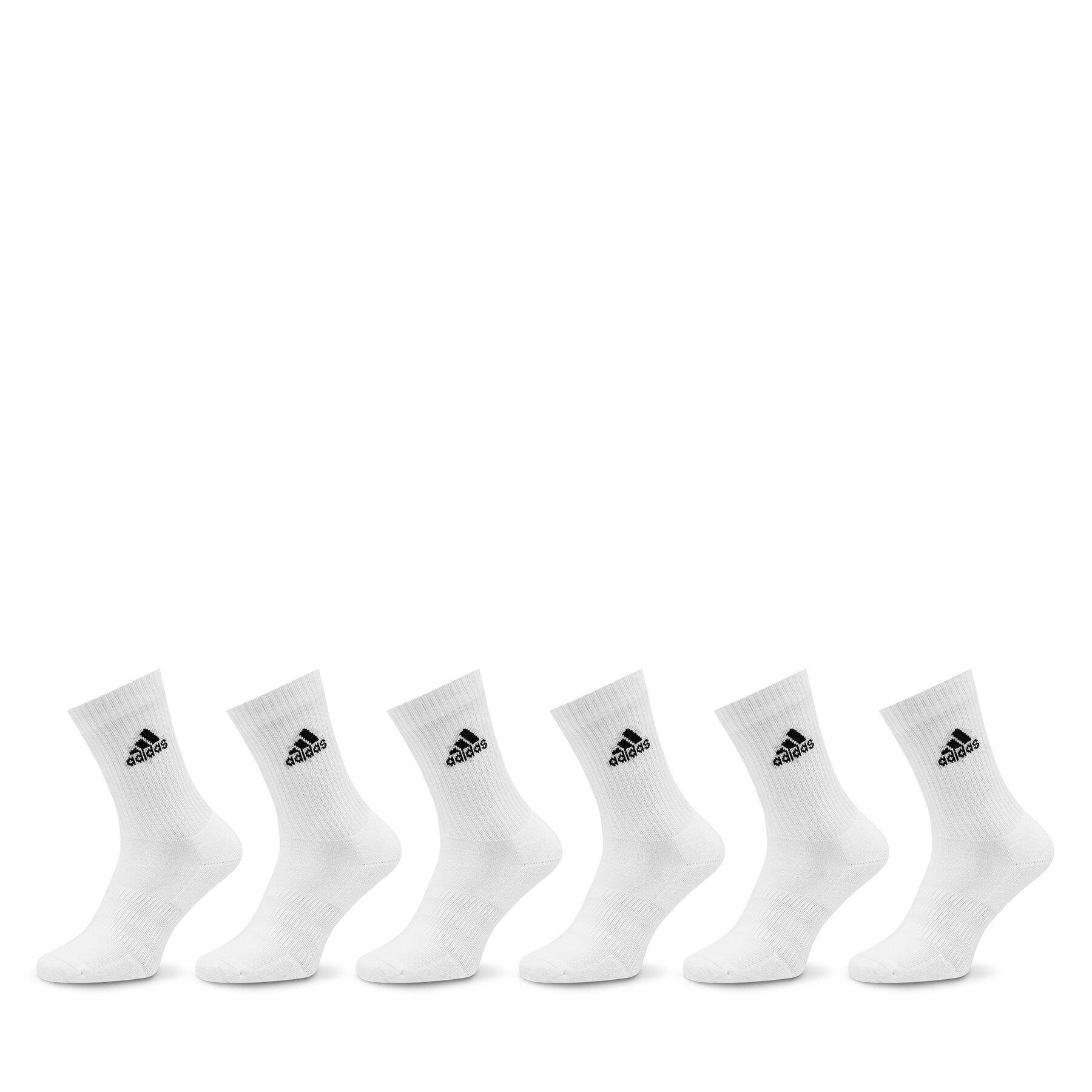 Skarpety wysokie unisex adidas, Rozmiar 49_51 Biały Cushioned Sportswear Crew Socks 6 Pairs HT3453
