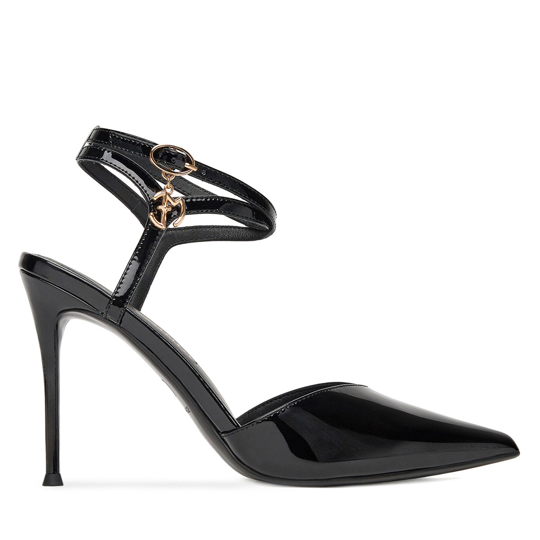 Pantofi cu toc subțire Eva Minge MONA-SLT1582-2 Negru