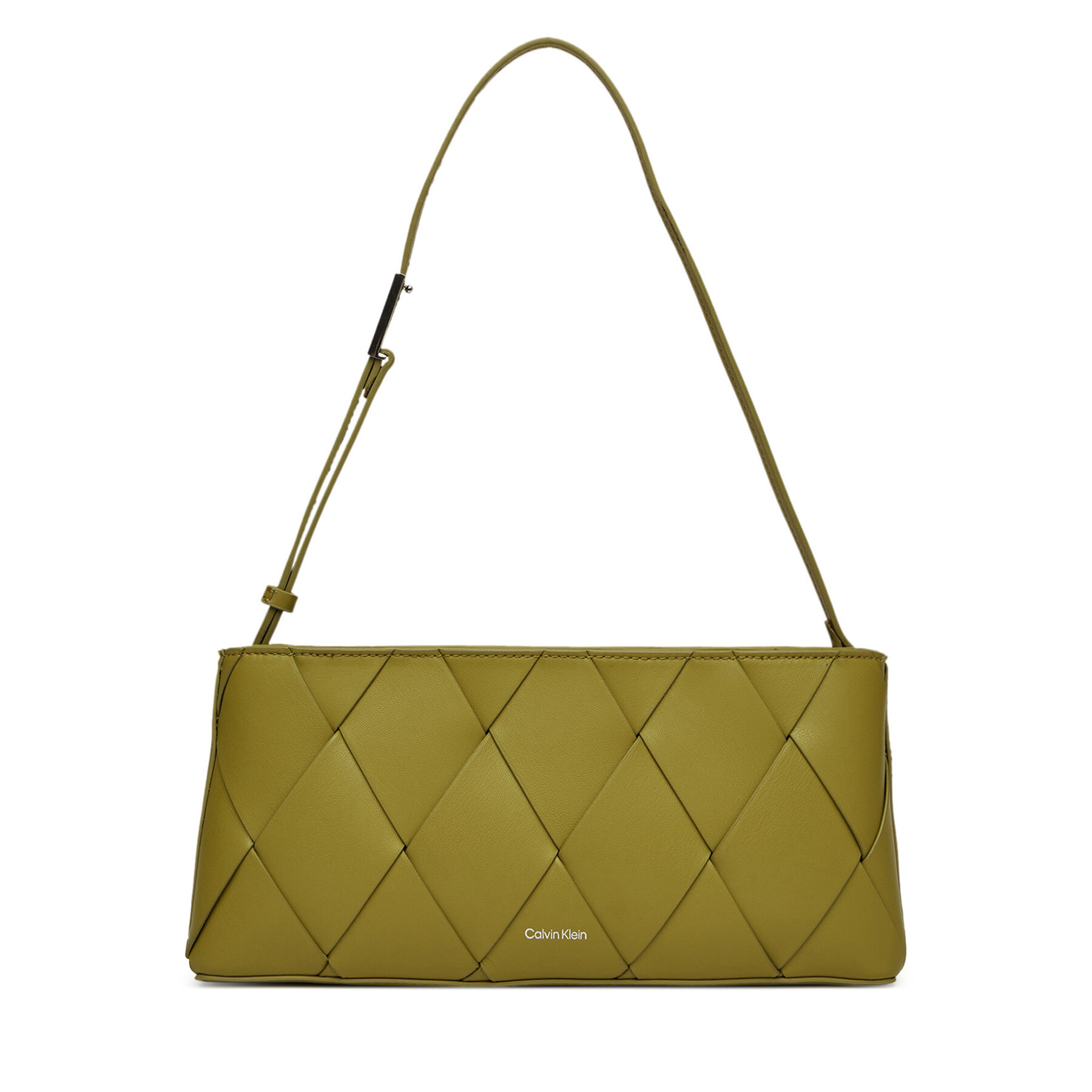 Дамска чанта Calvin Klein Ck Woven Elongated Shoulder Bag K60K612992 Зелен